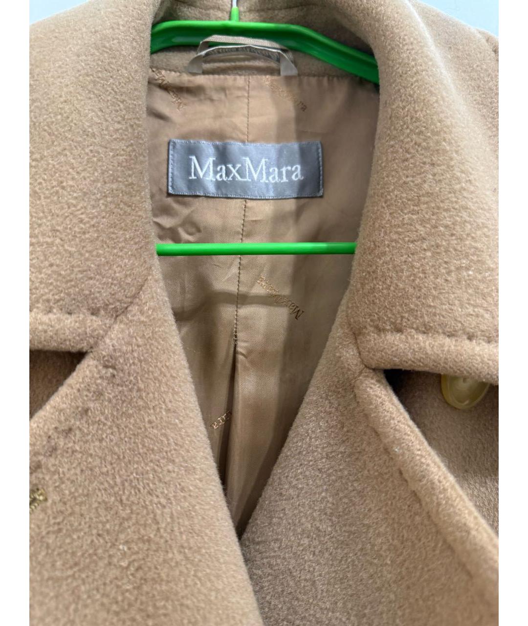 'S MAX MARA Бежевое шерстяное пальто, фото 3