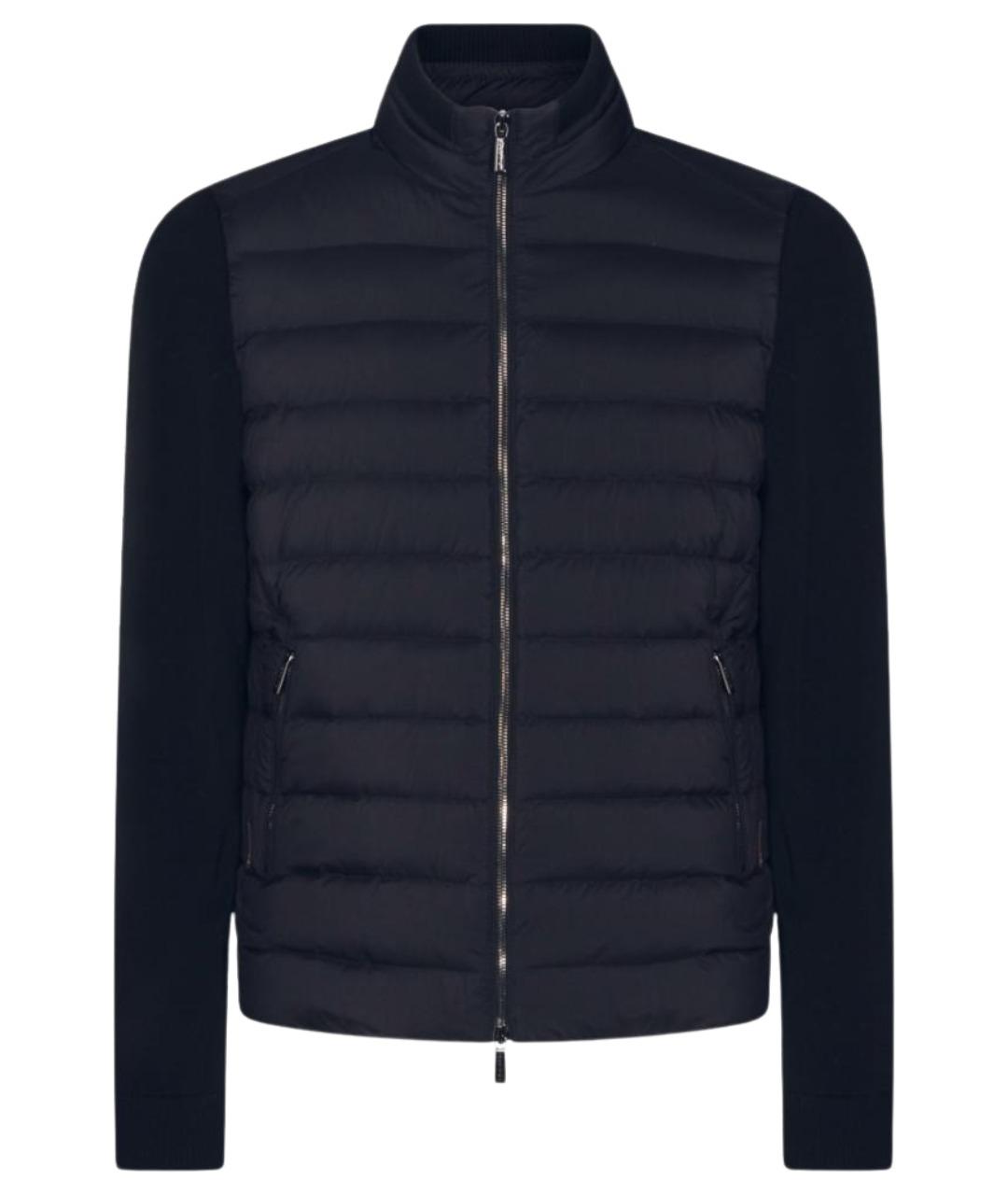 MOORER Синее полиэстеровое пальто, фото 1