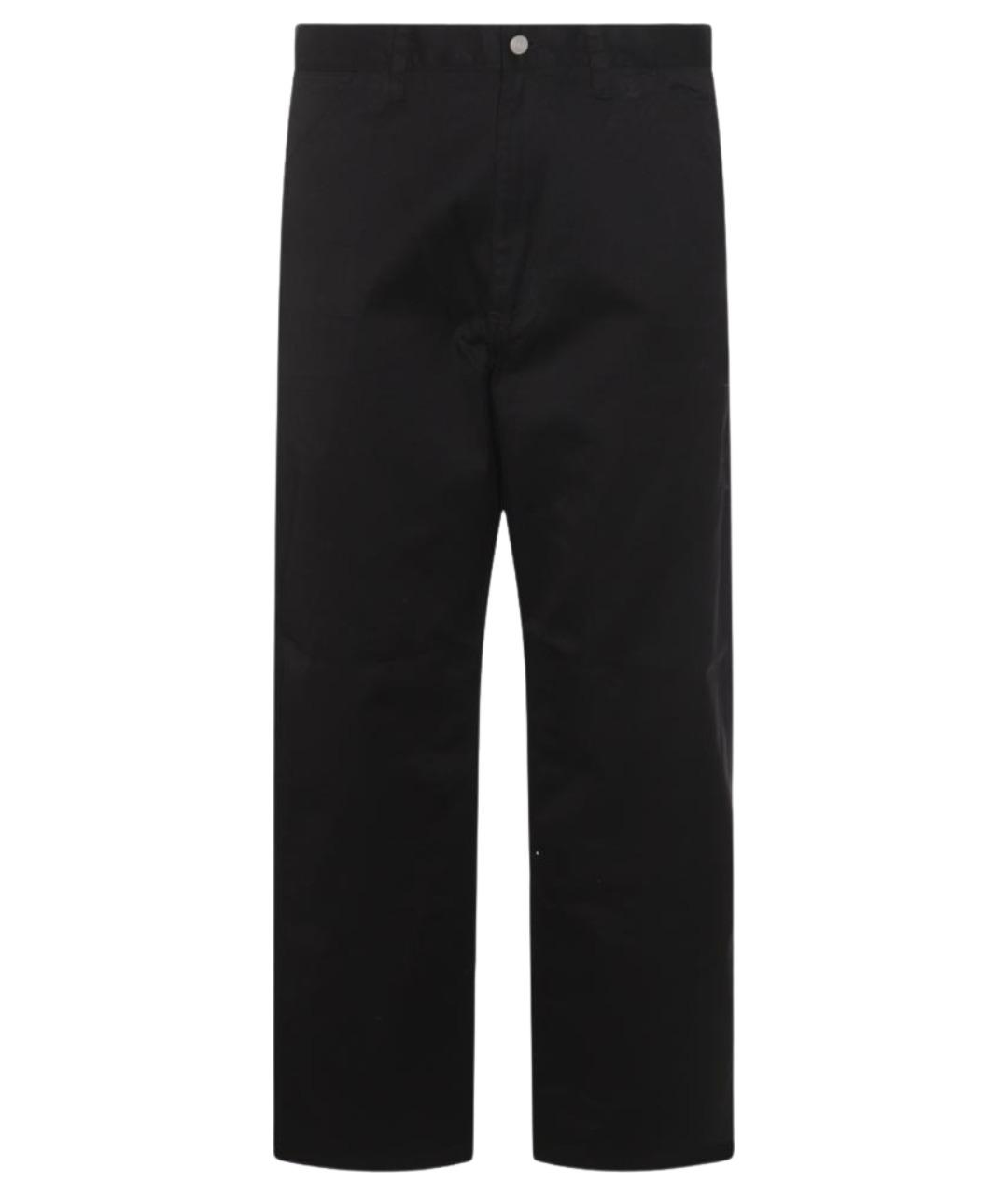 CARHARTT WIP Черные хлопковые повседневные брюки, фото 1