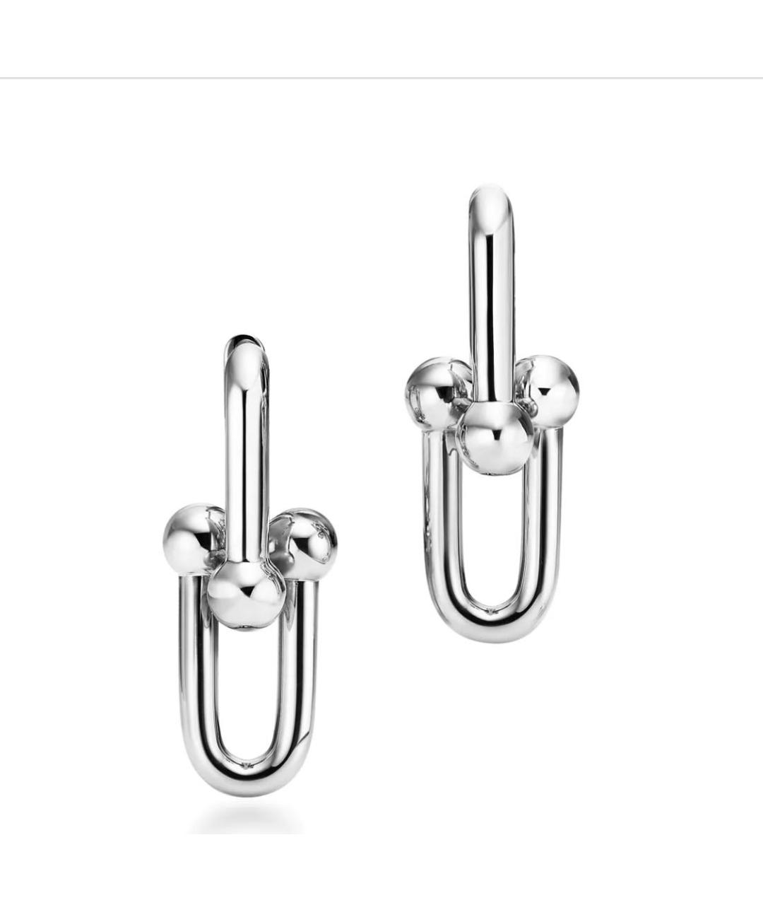 TIFFANY&CO Серебряные платиновые серьги, фото 5