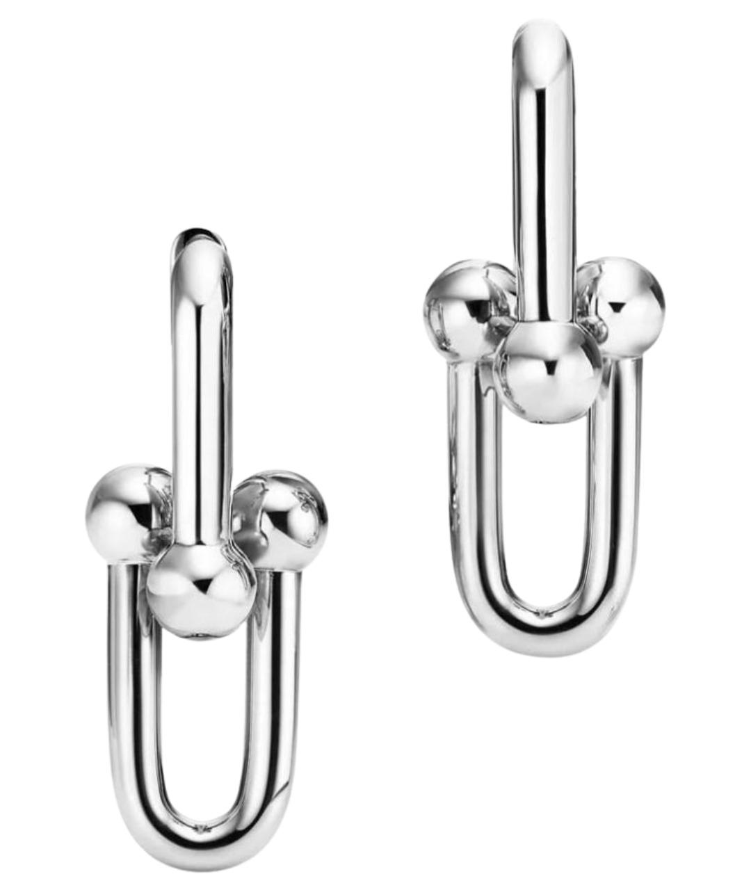 TIFFANY&CO Серебряные платиновые серьги, фото 1