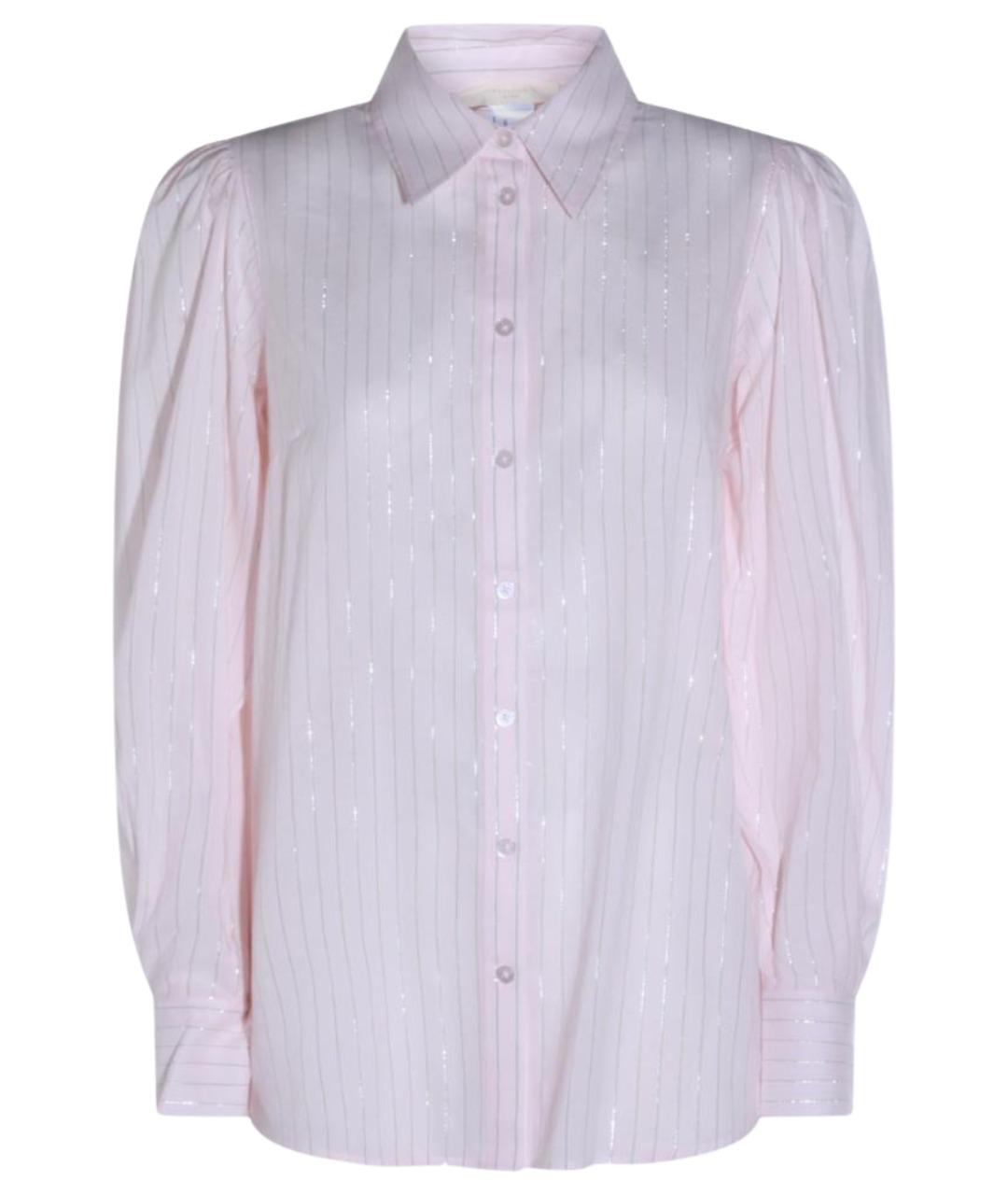 TWIN-SET Розовая хлопковая рубашка, фото 1
