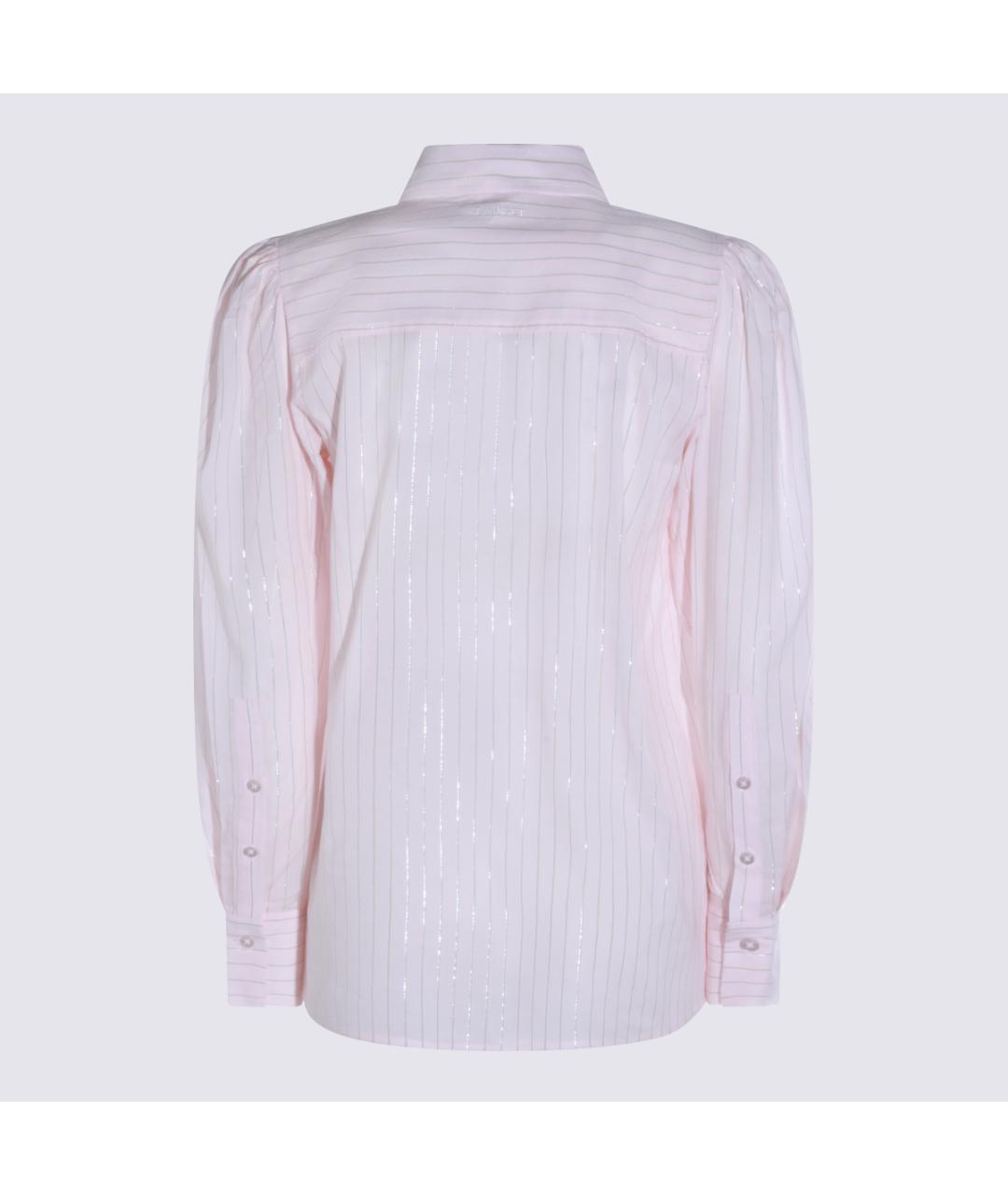 TWIN-SET Розовая хлопковая рубашка, фото 2