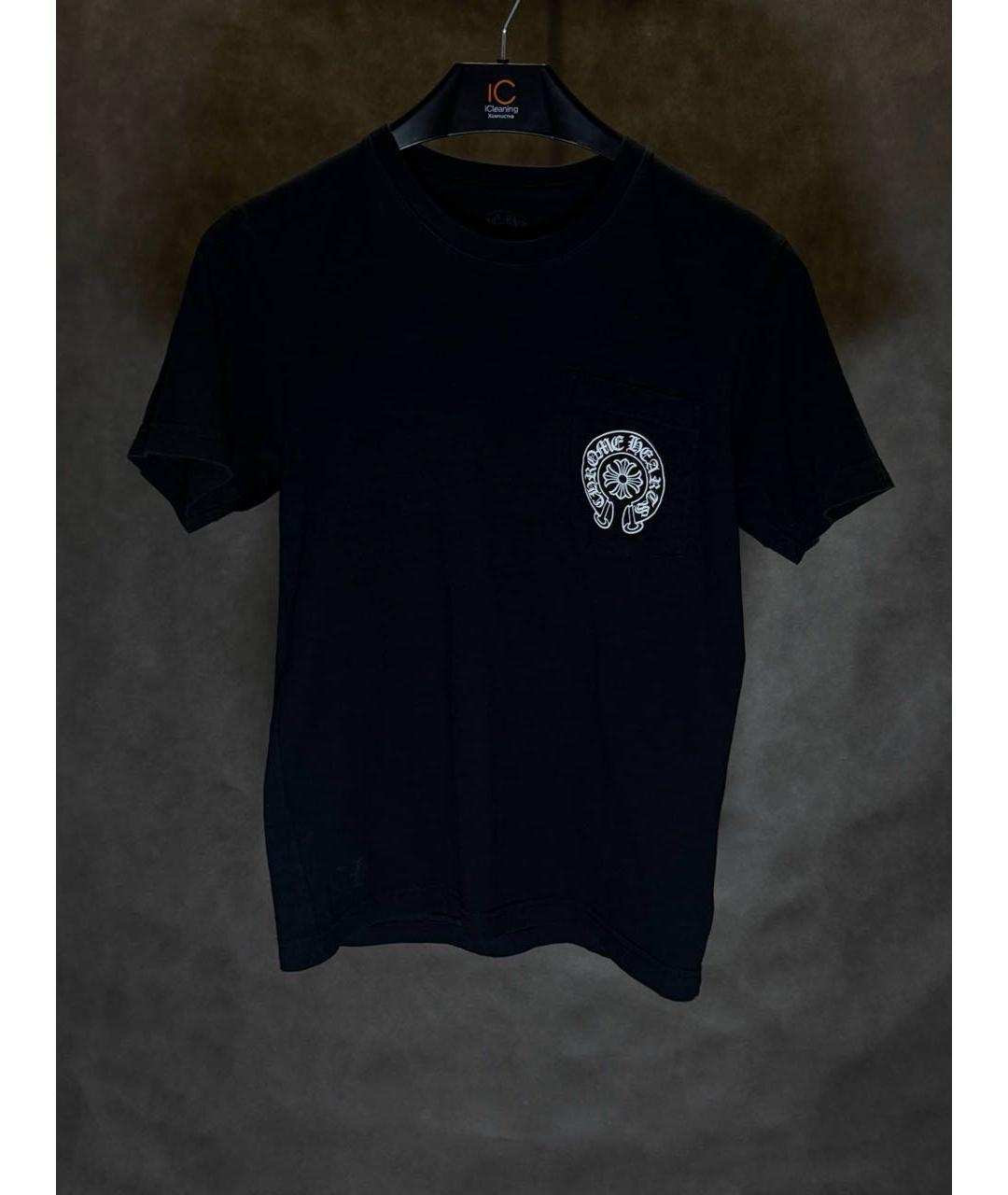 CHROME HEARTS Черная хлопковая футболка, фото 2