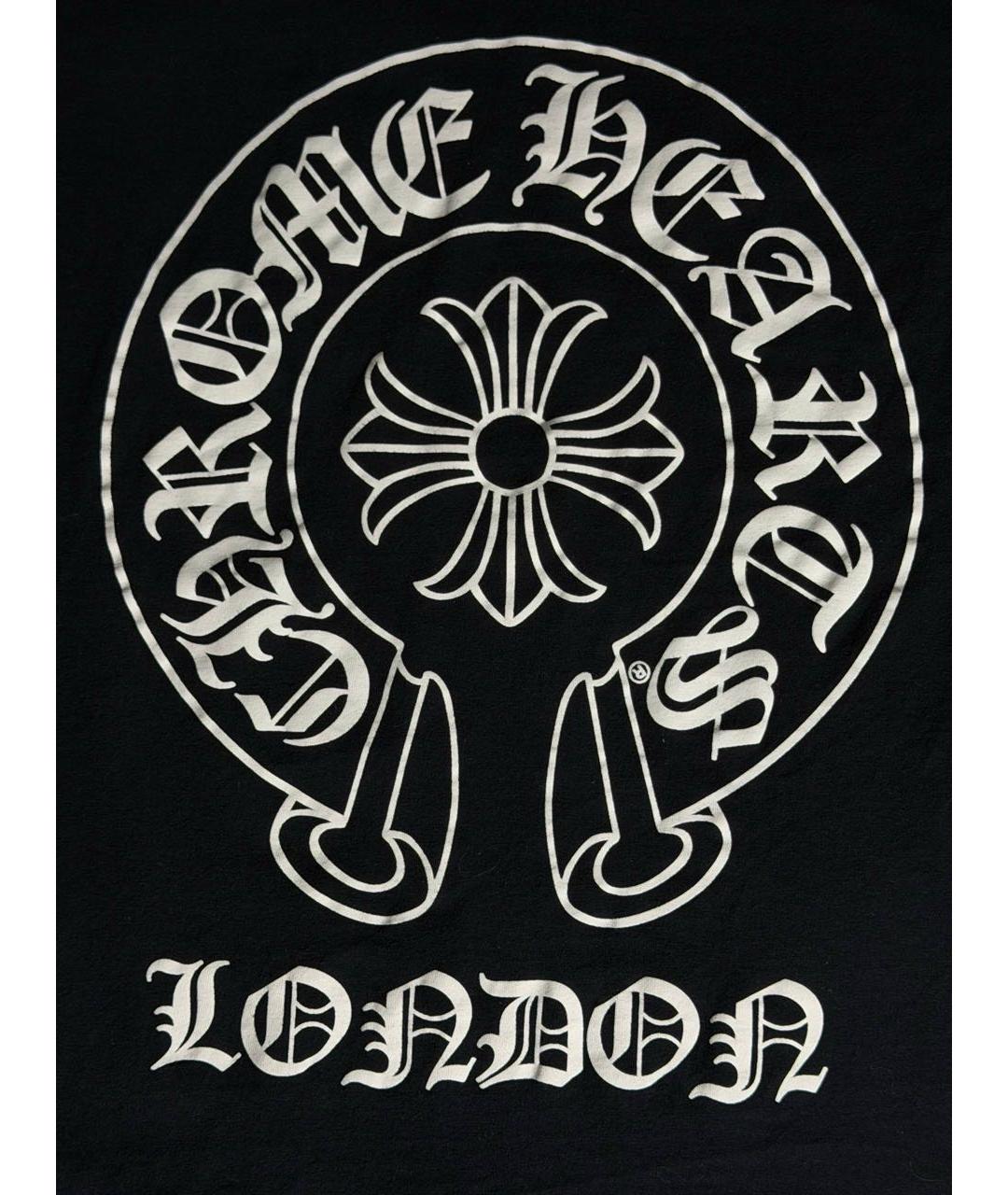 CHROME HEARTS Черная хлопковая футболка, фото 5