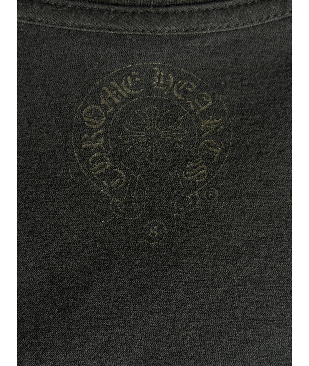 CHROME HEARTS Черная хлопковая футболка, фото 6