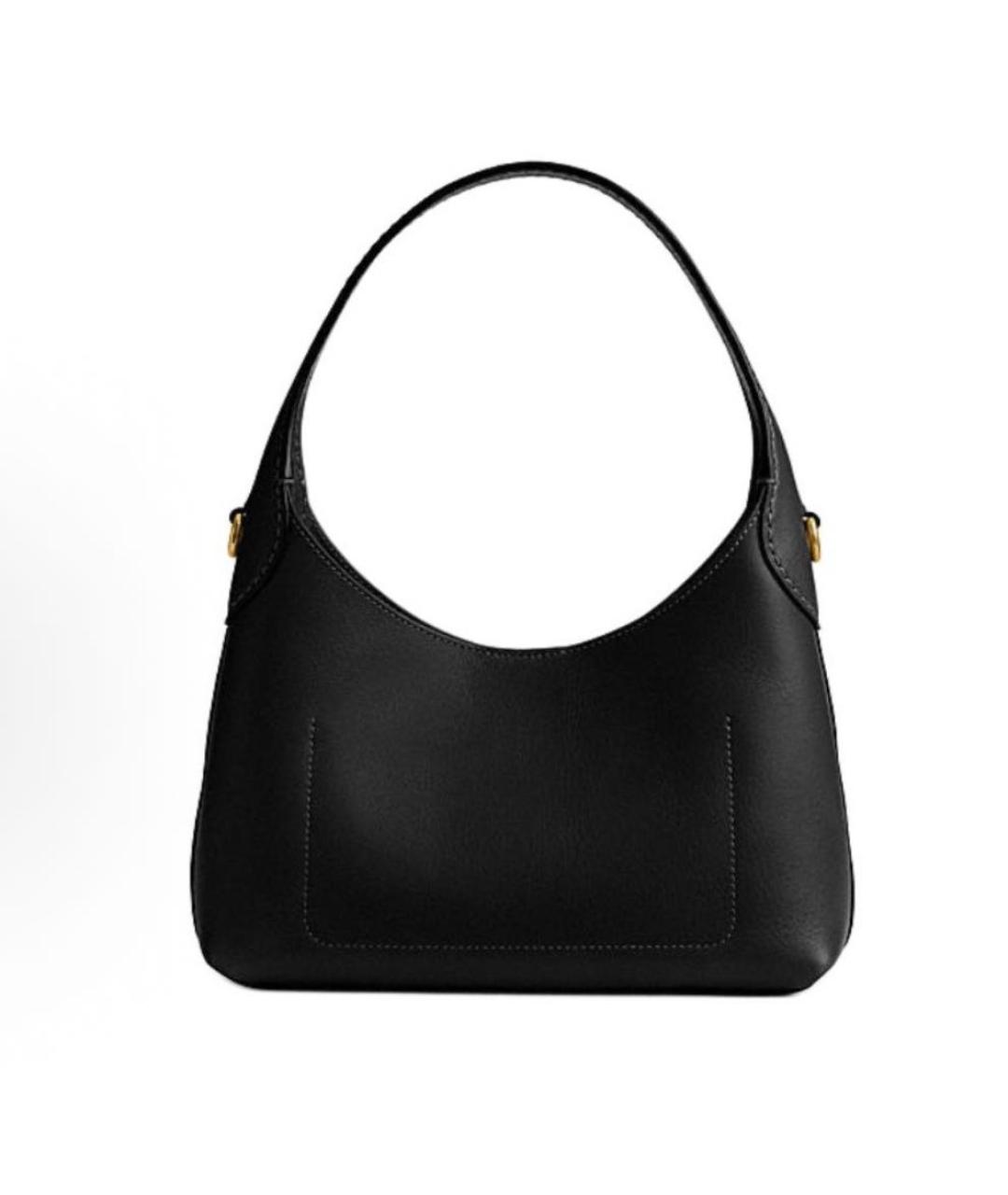 COACH Черная кожаная сумка через плечо, фото 3