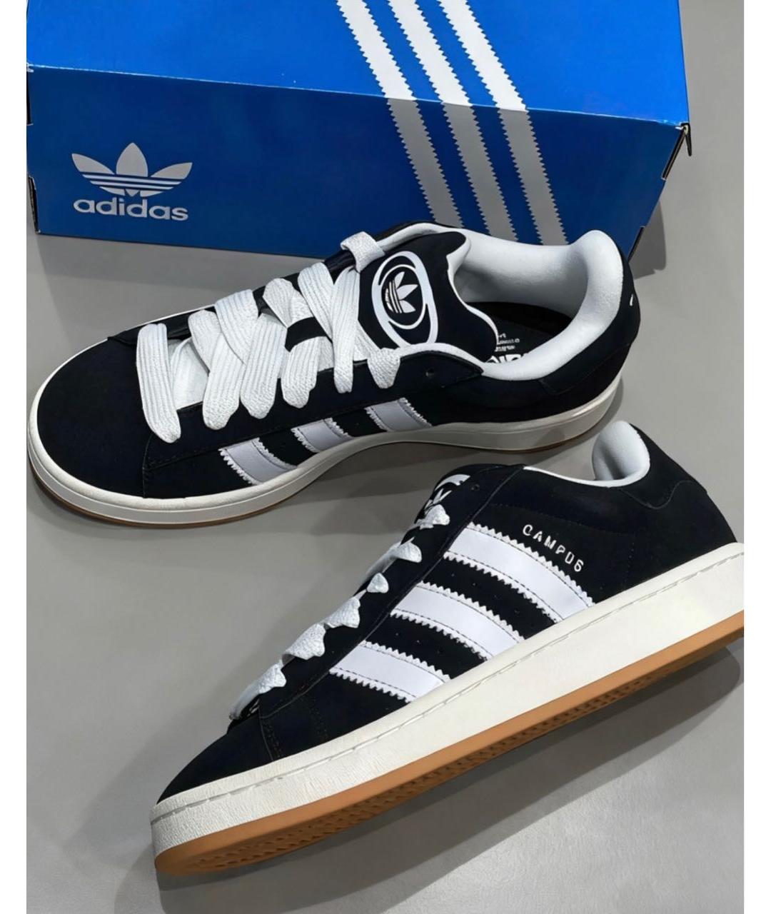 ADIDAS Черные замшевые кроссовки, фото 2