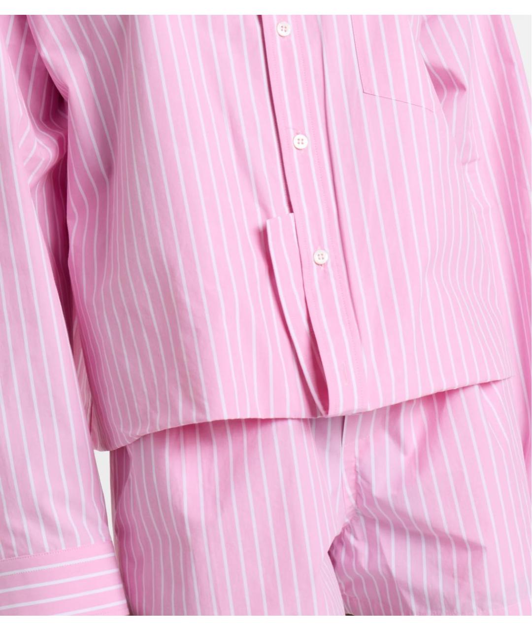 BALENCIAGA Розовый хлопковый костюм с брюками, фото 5