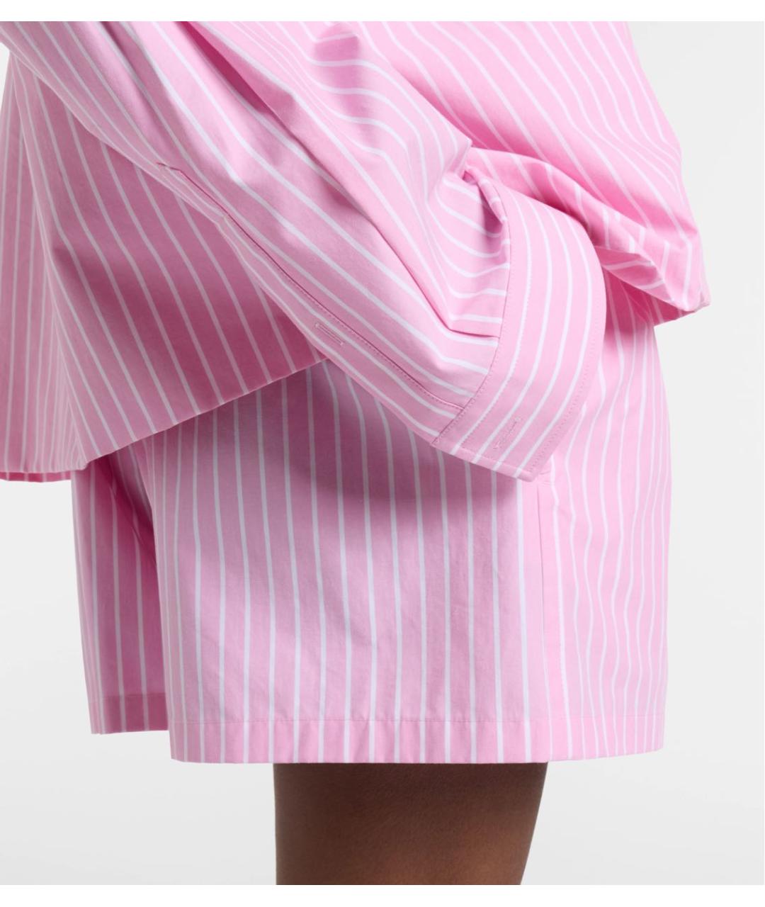 BALENCIAGA Розовый хлопковый костюм с брюками, фото 4