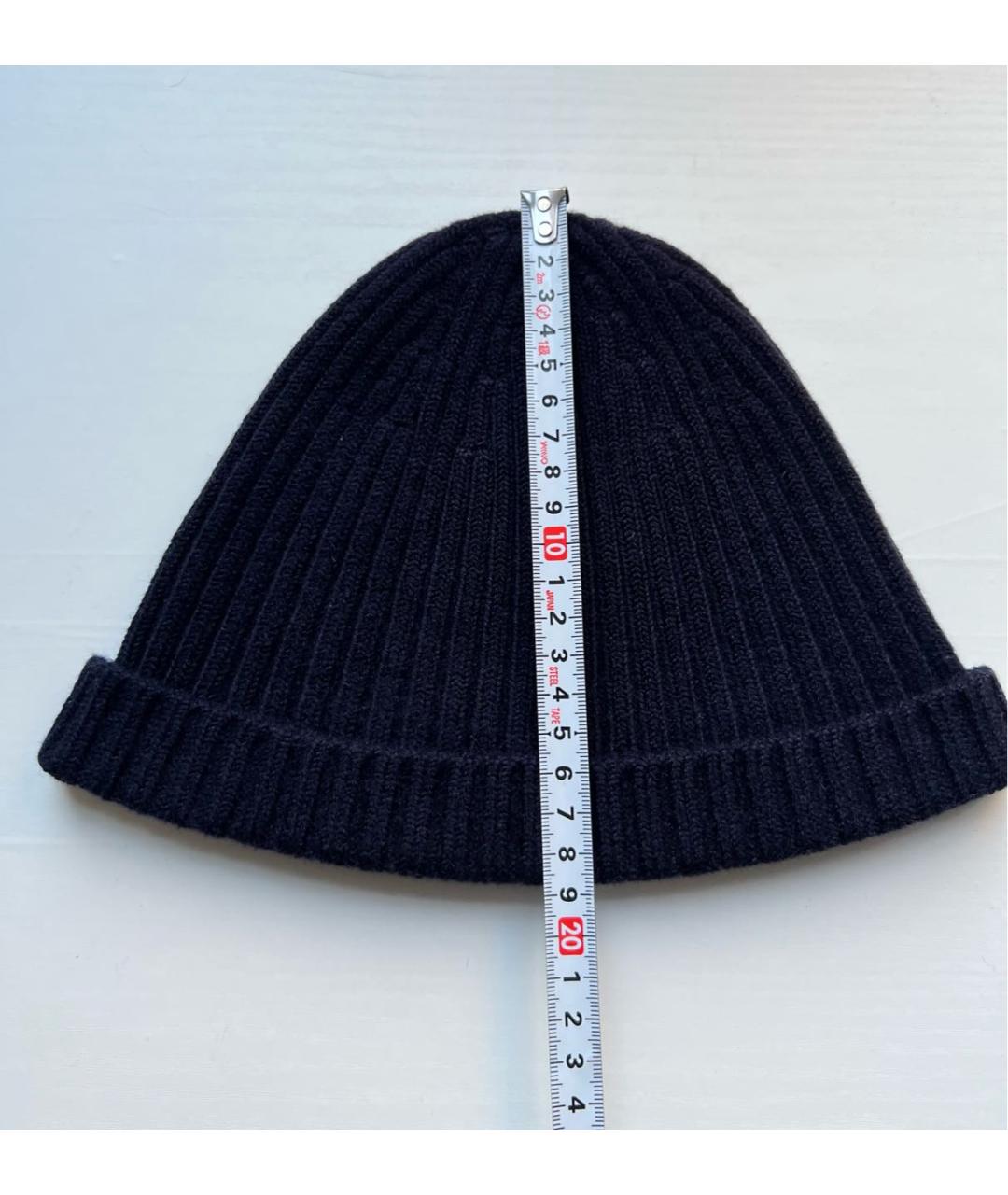 PRADA Темно-синяя шерстяная шапка, фото 6