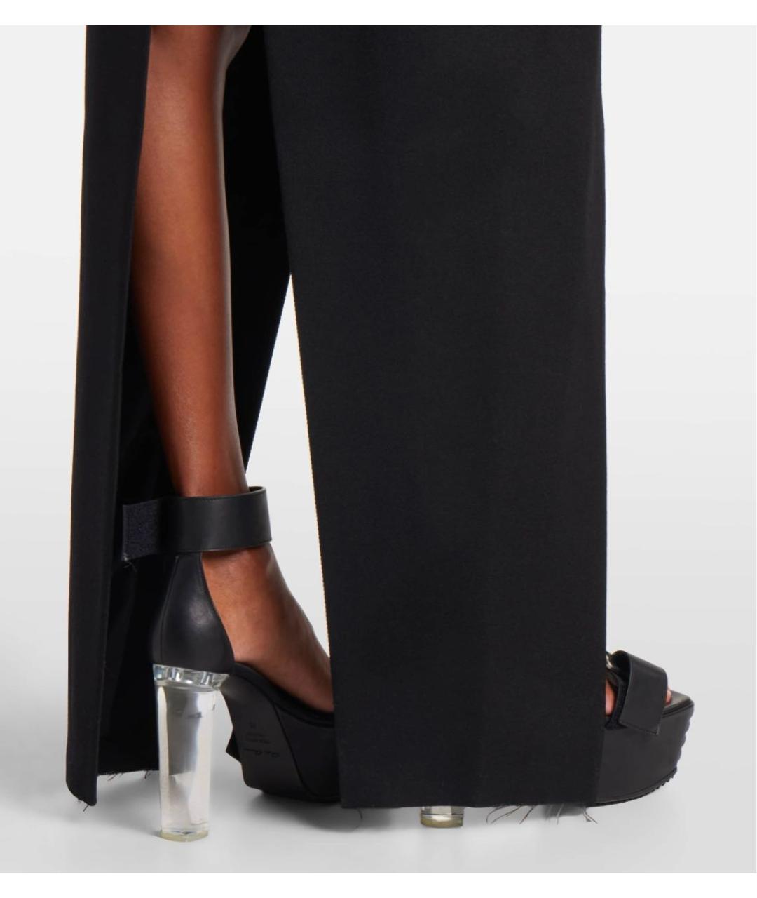 RICK OWENS Черная шерстяная юбка макси, фото 7