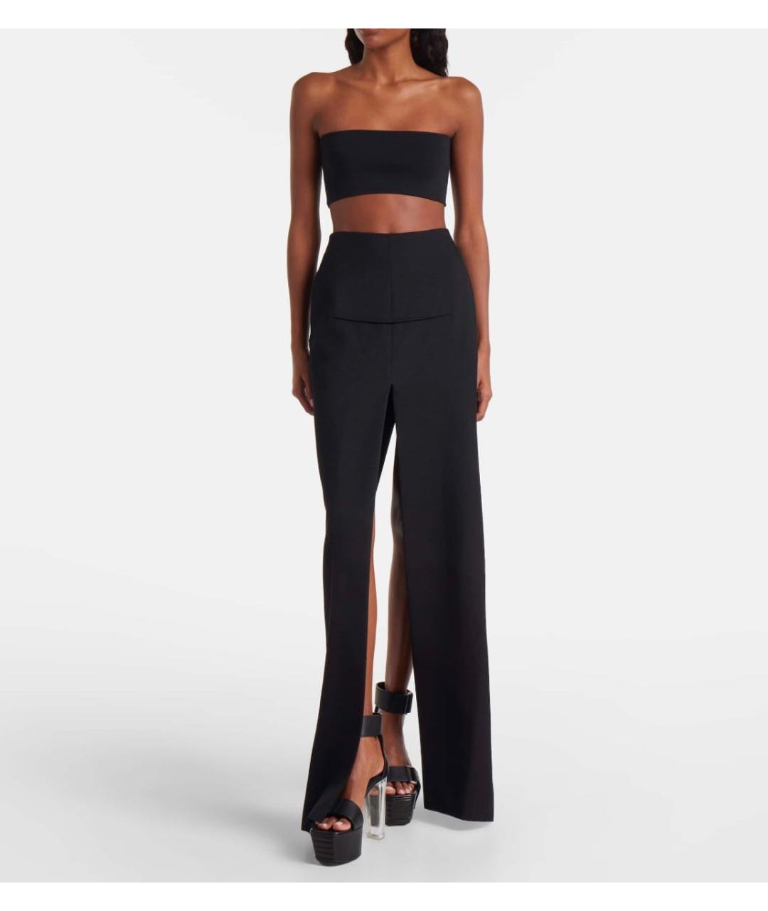 RICK OWENS Черная шерстяная юбка макси, фото 4