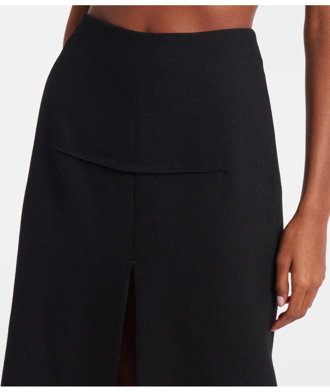 RICK OWENS Черная шерстяная юбка макси, фото 6