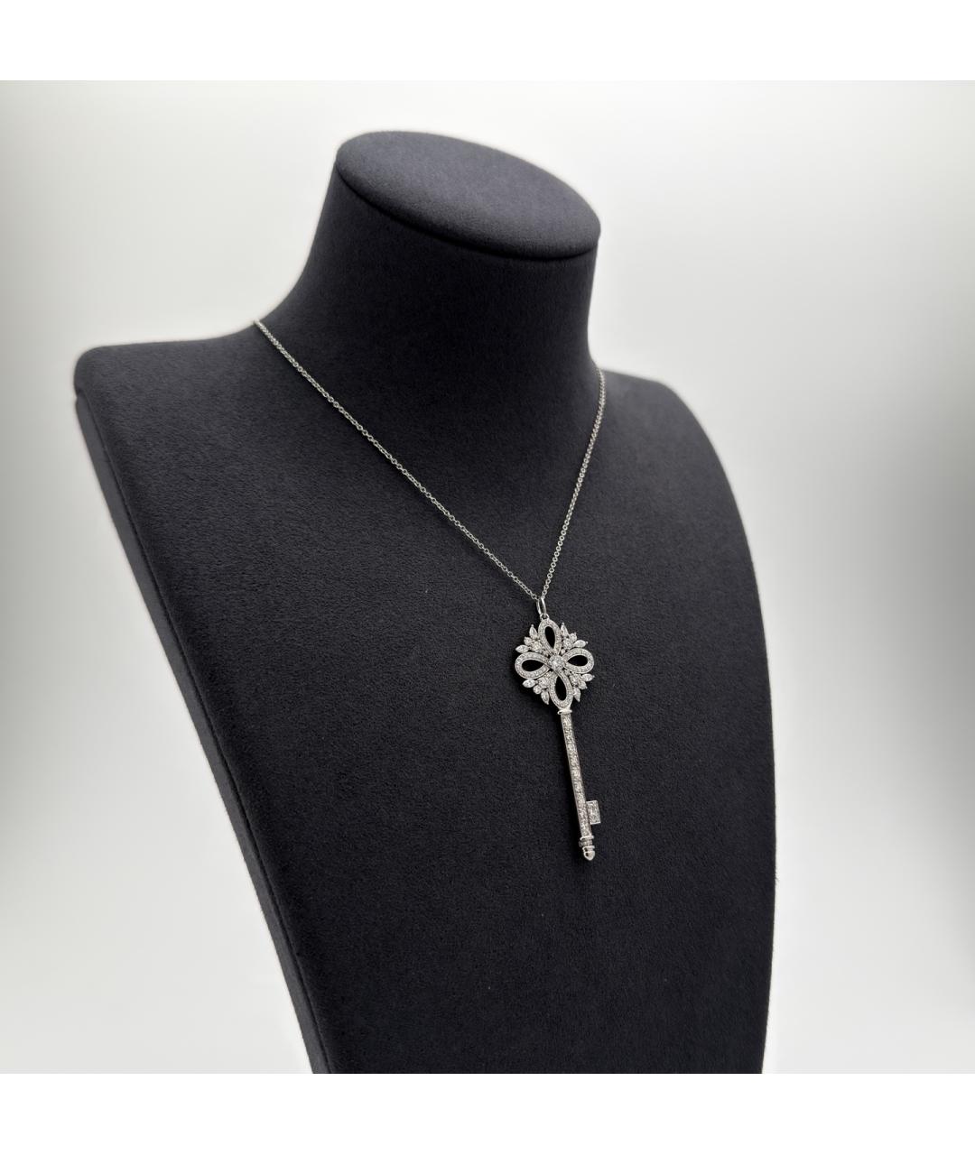 TIFFANY&CO Серебряное платиновое колье, фото 2