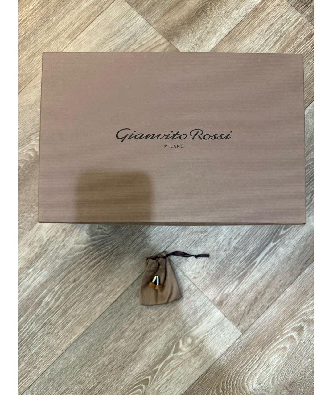 GIANVITO ROSSI Бежевые кожаные туфли, фото 5