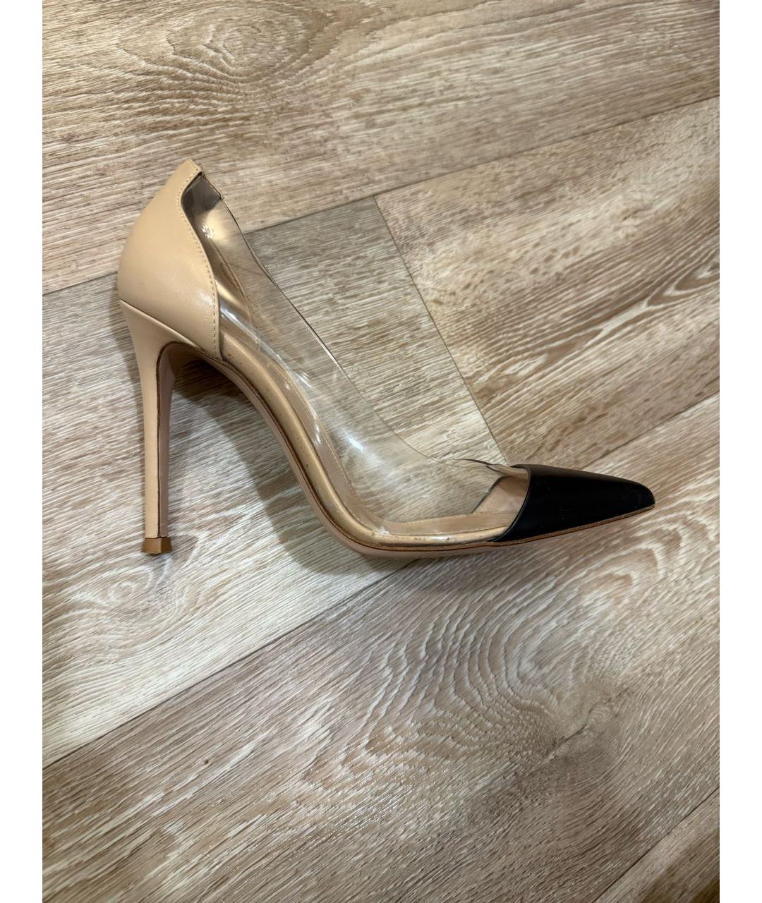 GIANVITO ROSSI Бежевые кожаные туфли, фото 8