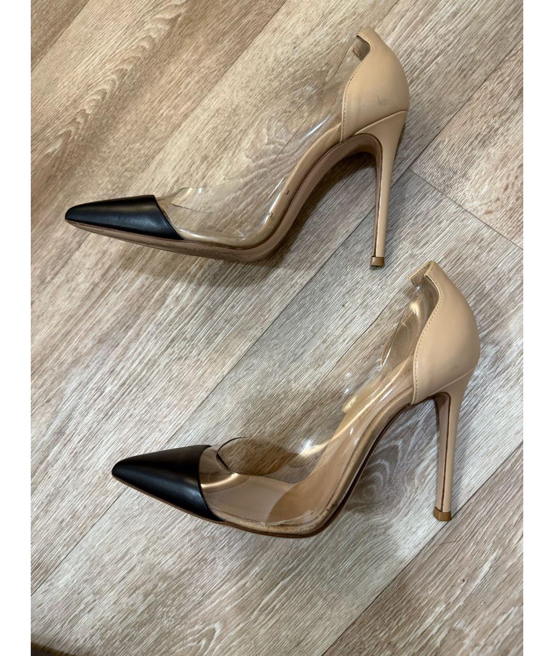 GIANVITO ROSSI Бежевые кожаные туфли, фото 7