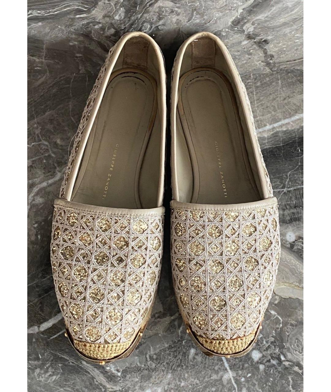 GIUSEPPE ZANOTTI DESIGN Бежевые эспадрильи, фото 2