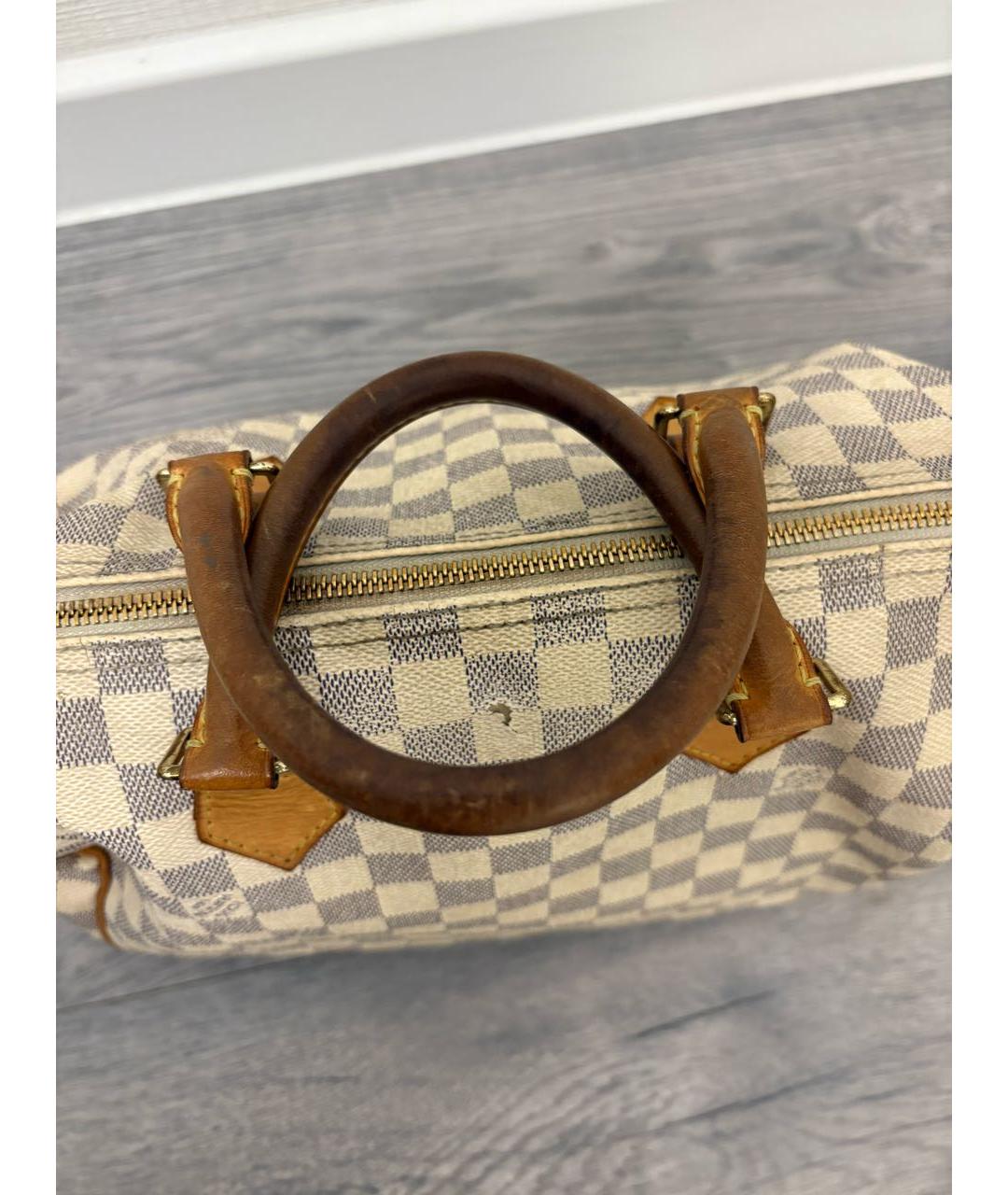 LOUIS VUITTON Белая сумка с короткими ручками, фото 5