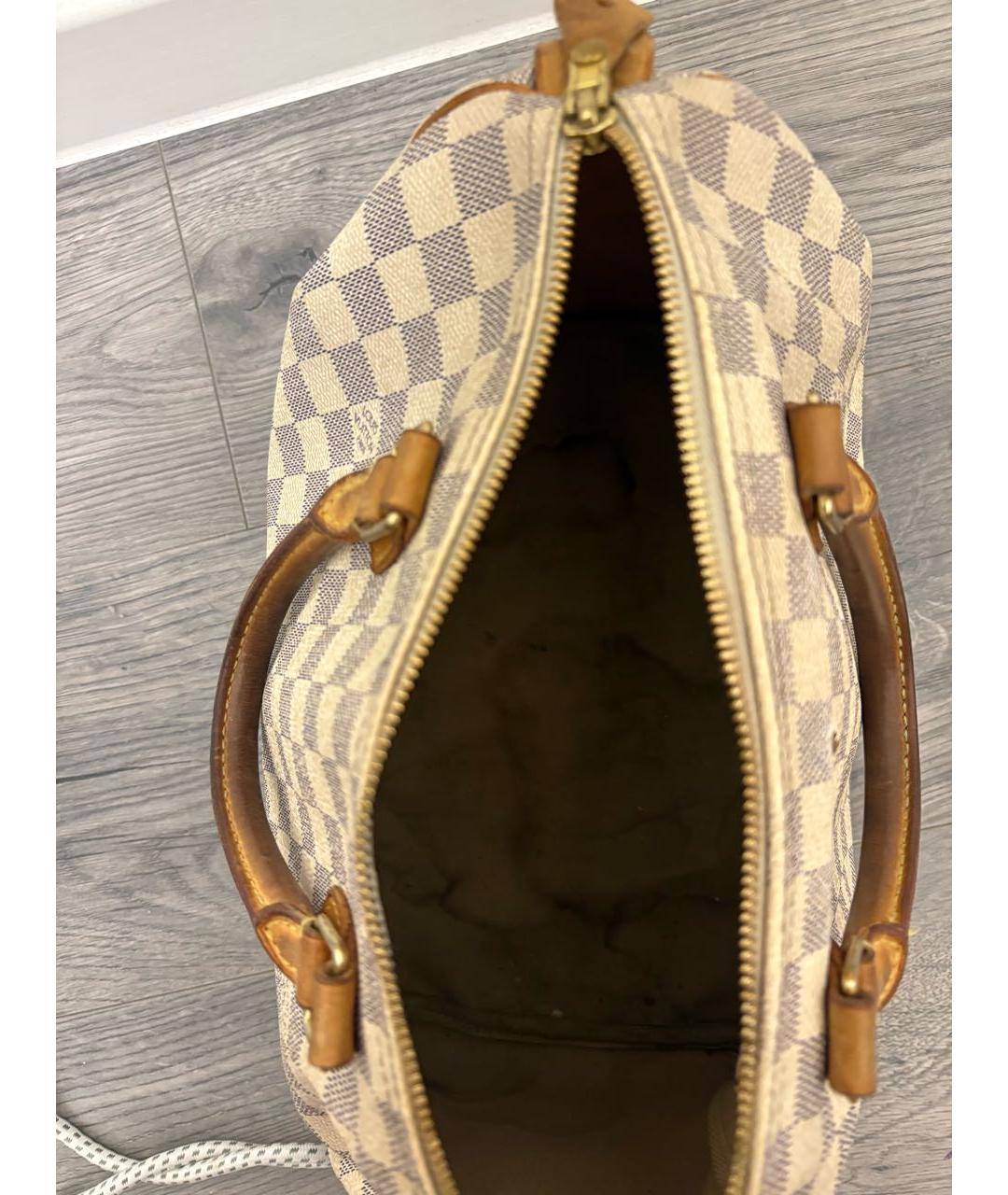 LOUIS VUITTON Белая сумка с короткими ручками, фото 4