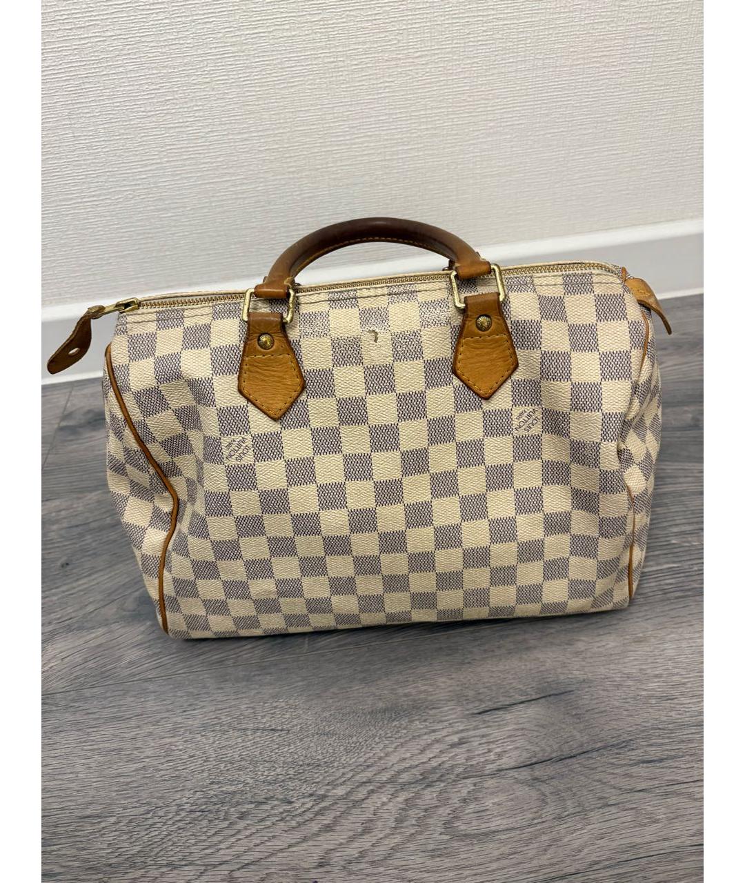 LOUIS VUITTON Белая сумка с короткими ручками, фото 3