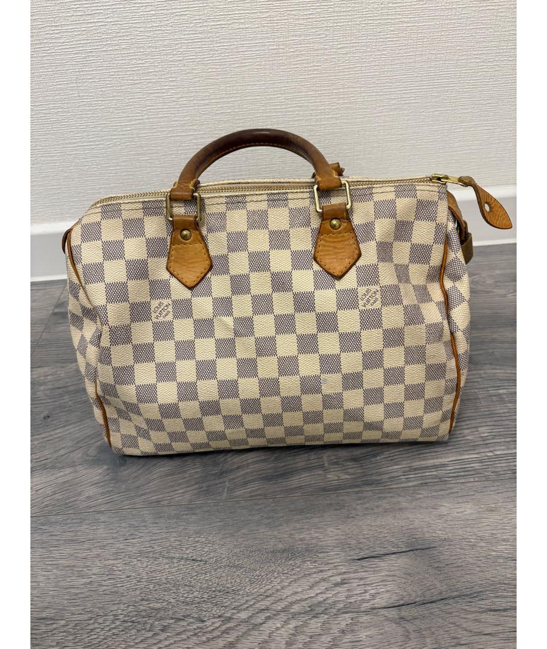 LOUIS VUITTON Белая сумка с короткими ручками, фото 9