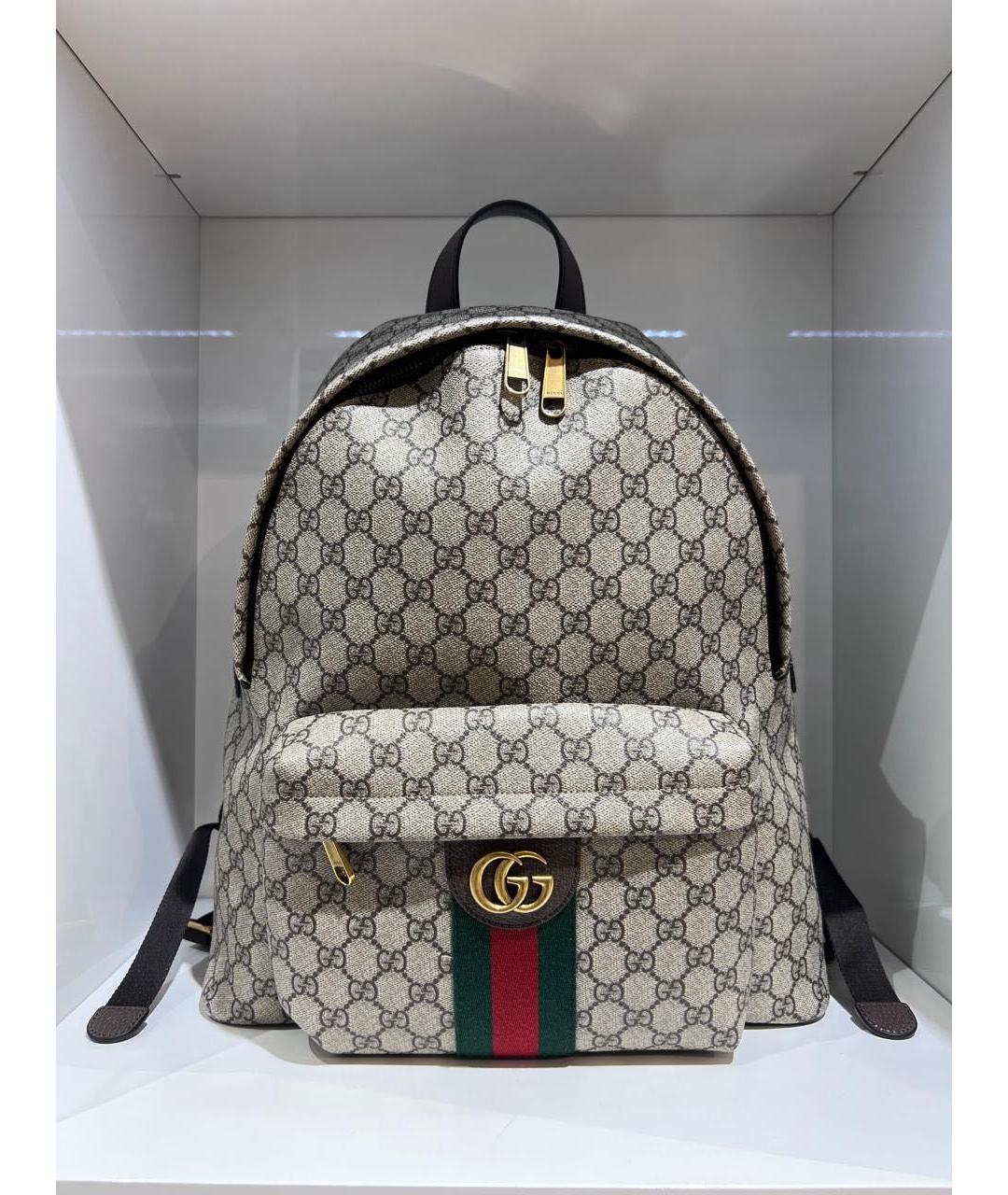 GUCCI Бежевый рюкзак, фото 3