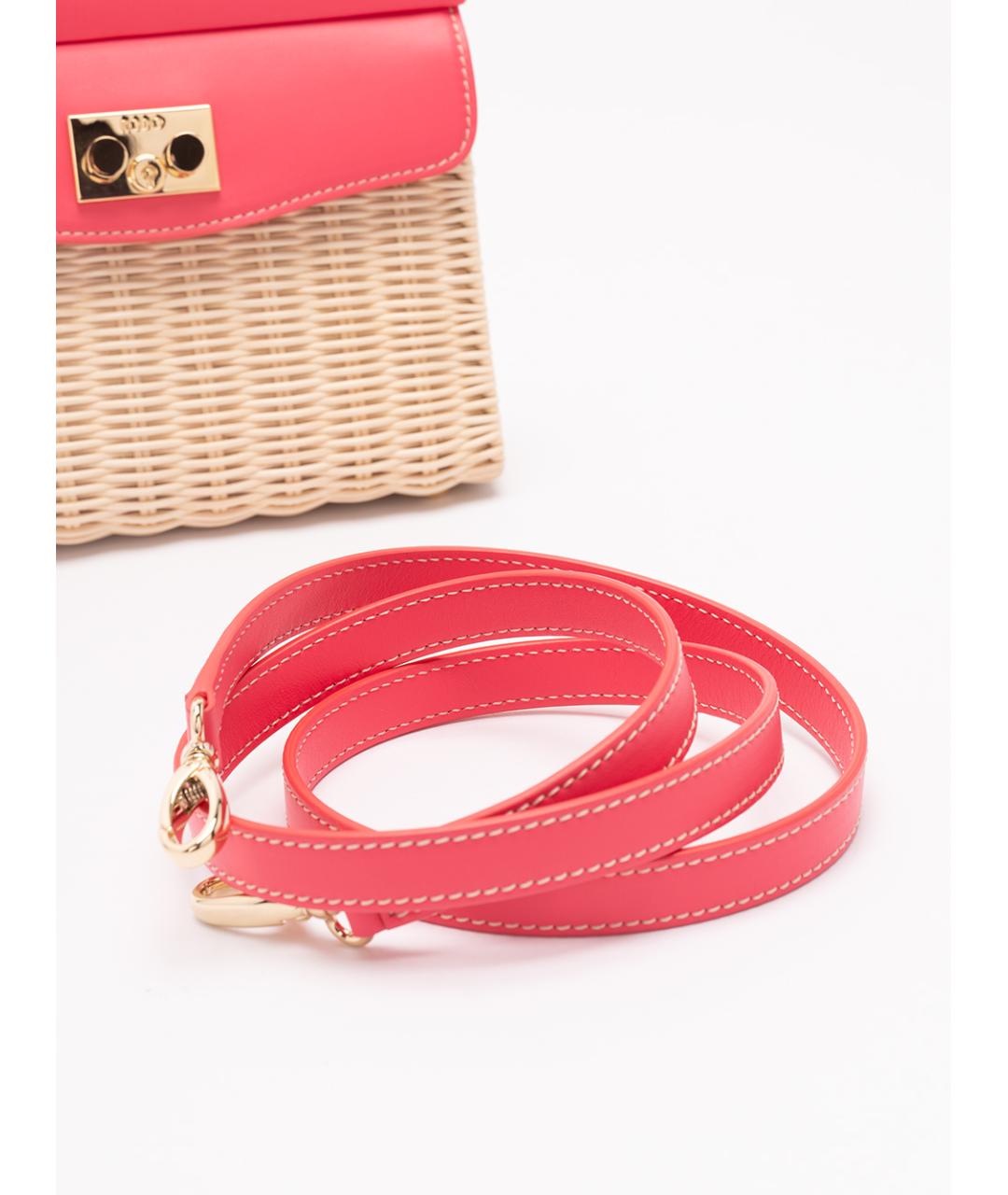 rodo Бежевая пелетеная сумка с короткими ручками, фото 4