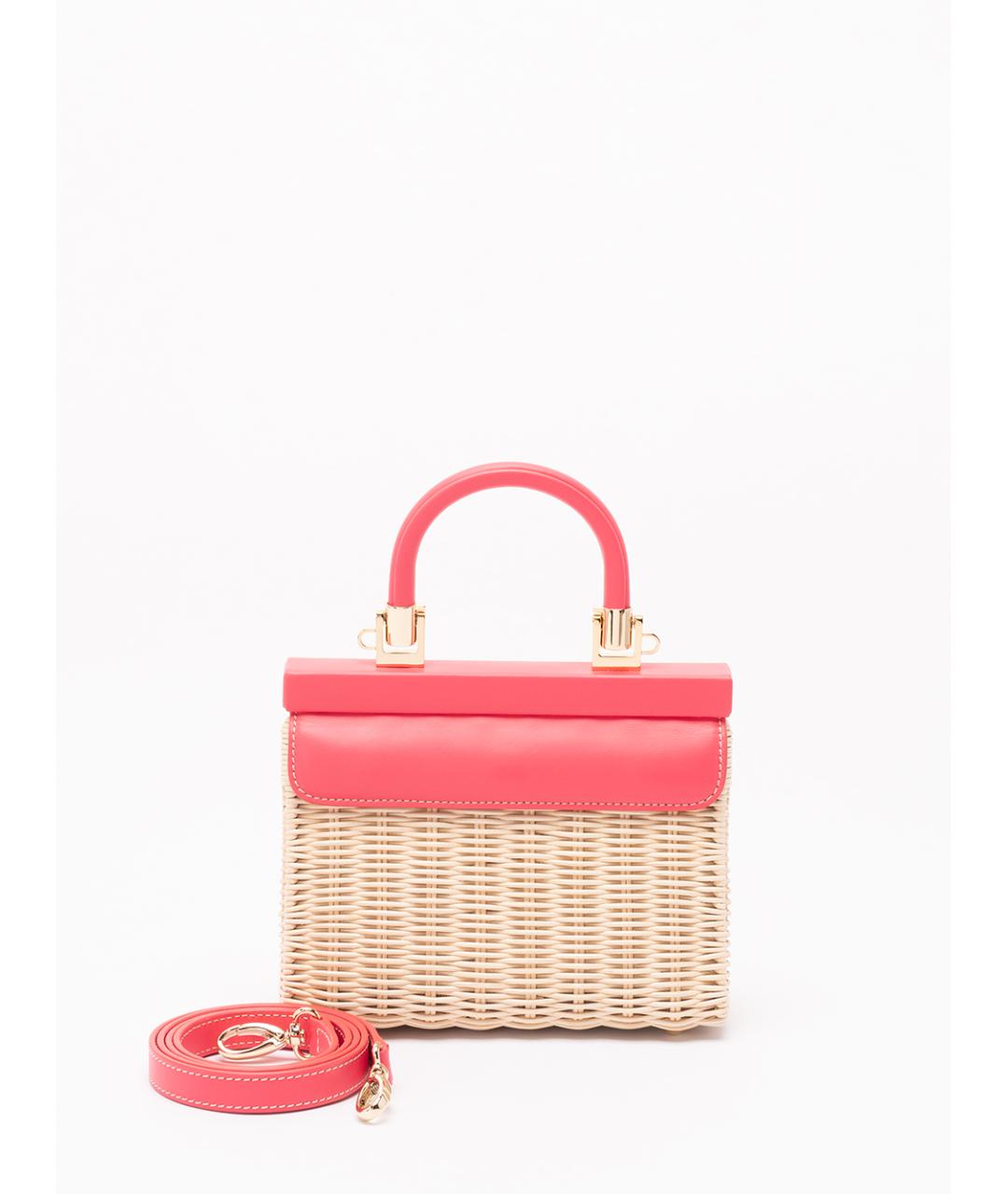 rodo Бежевая пелетеная сумка с короткими ручками, фото 2