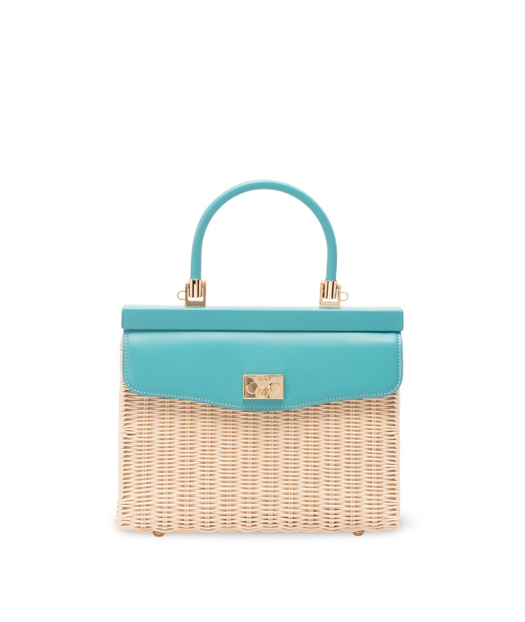 rodo Бежевая пелетеная сумка с короткими ручками, фото 1