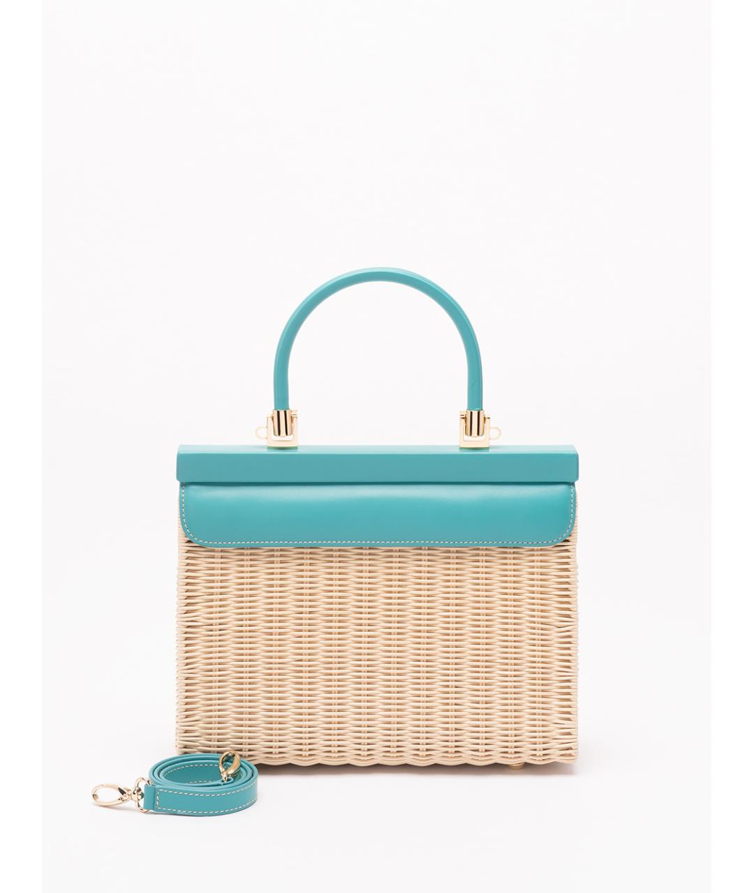 rodo Бежевая пелетеная сумка с короткими ручками, фото 2