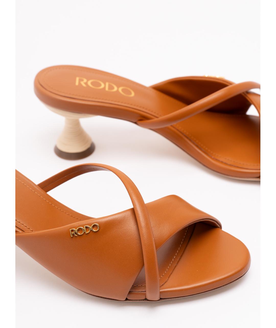 rodo Коричневые кожаные мюли, фото 5