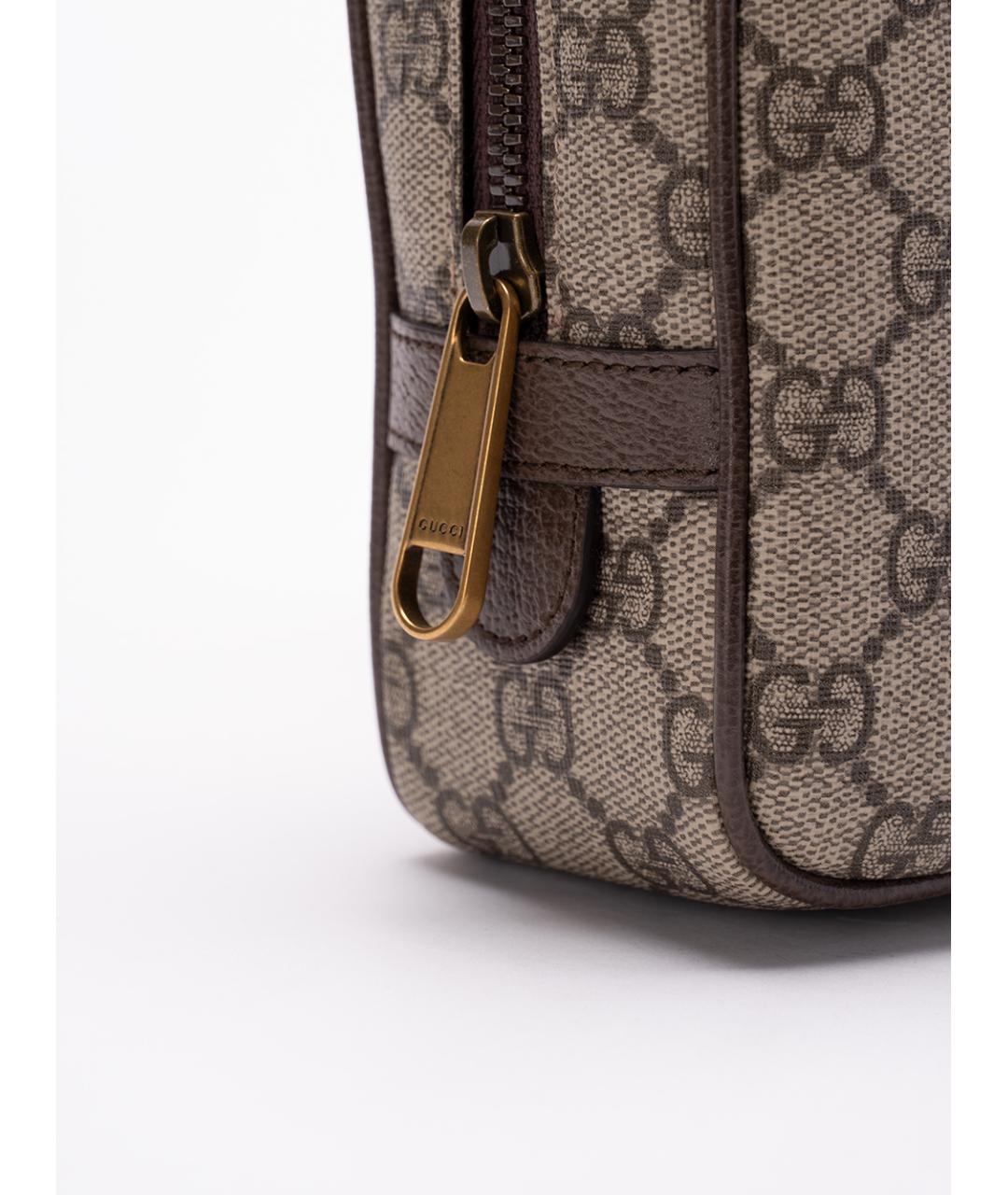 GUCCI Бежевая барсетка, фото 4