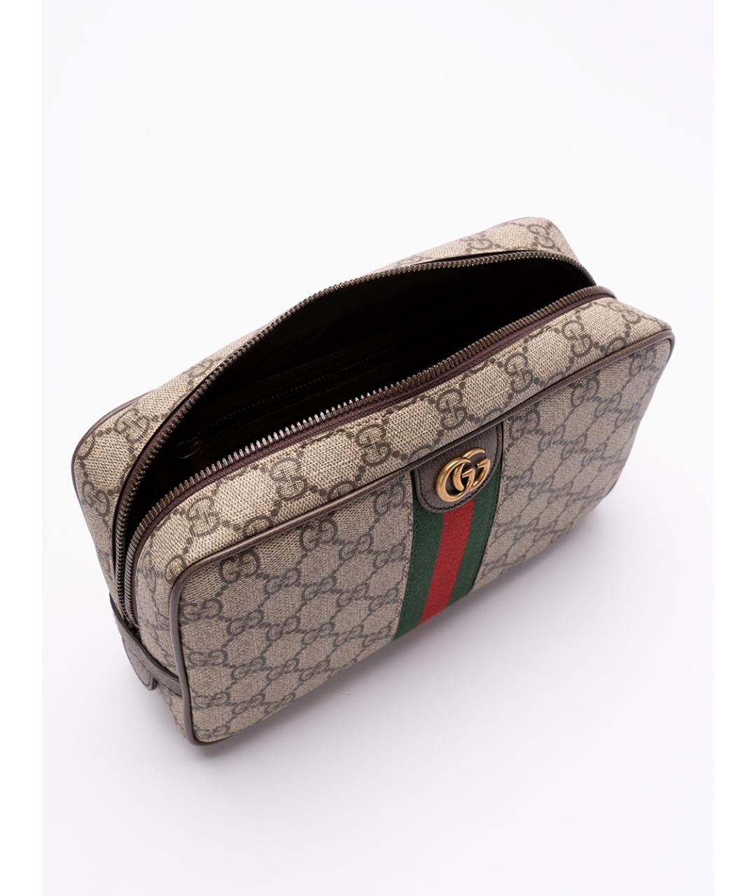 GUCCI Бежевая барсетка, фото 5