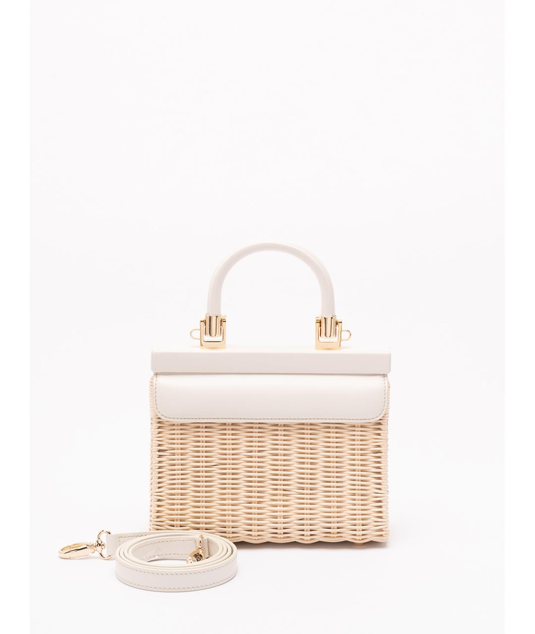 rodo Бежевая пелетеная сумка с короткими ручками, фото 2