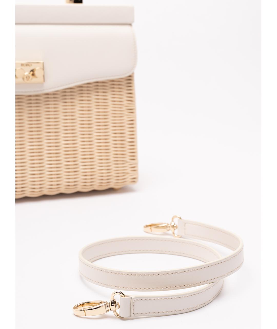 rodo Бежевая пелетеная сумка с короткими ручками, фото 4