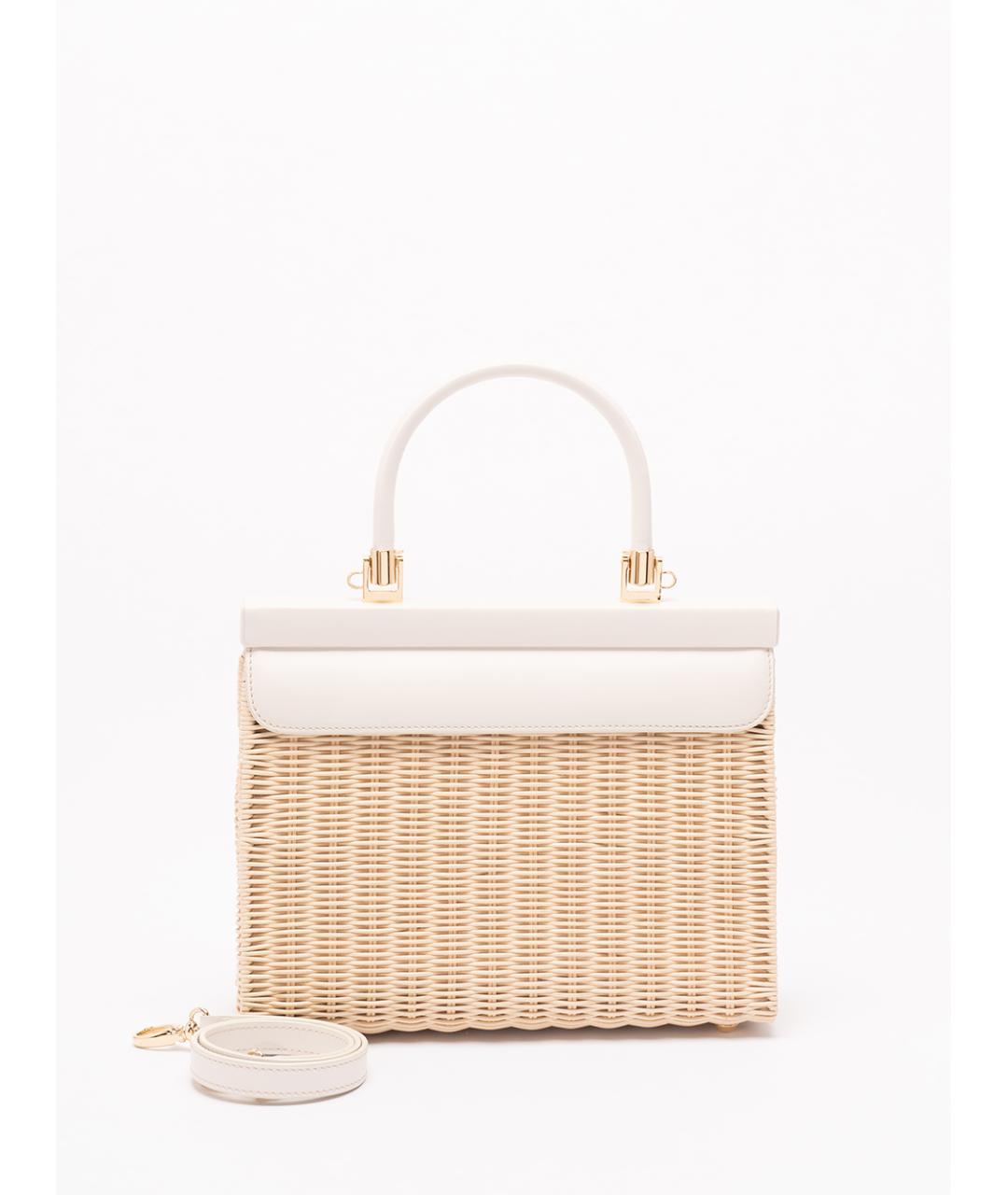 rodo Бежевая пелетеная сумка с короткими ручками, фото 2