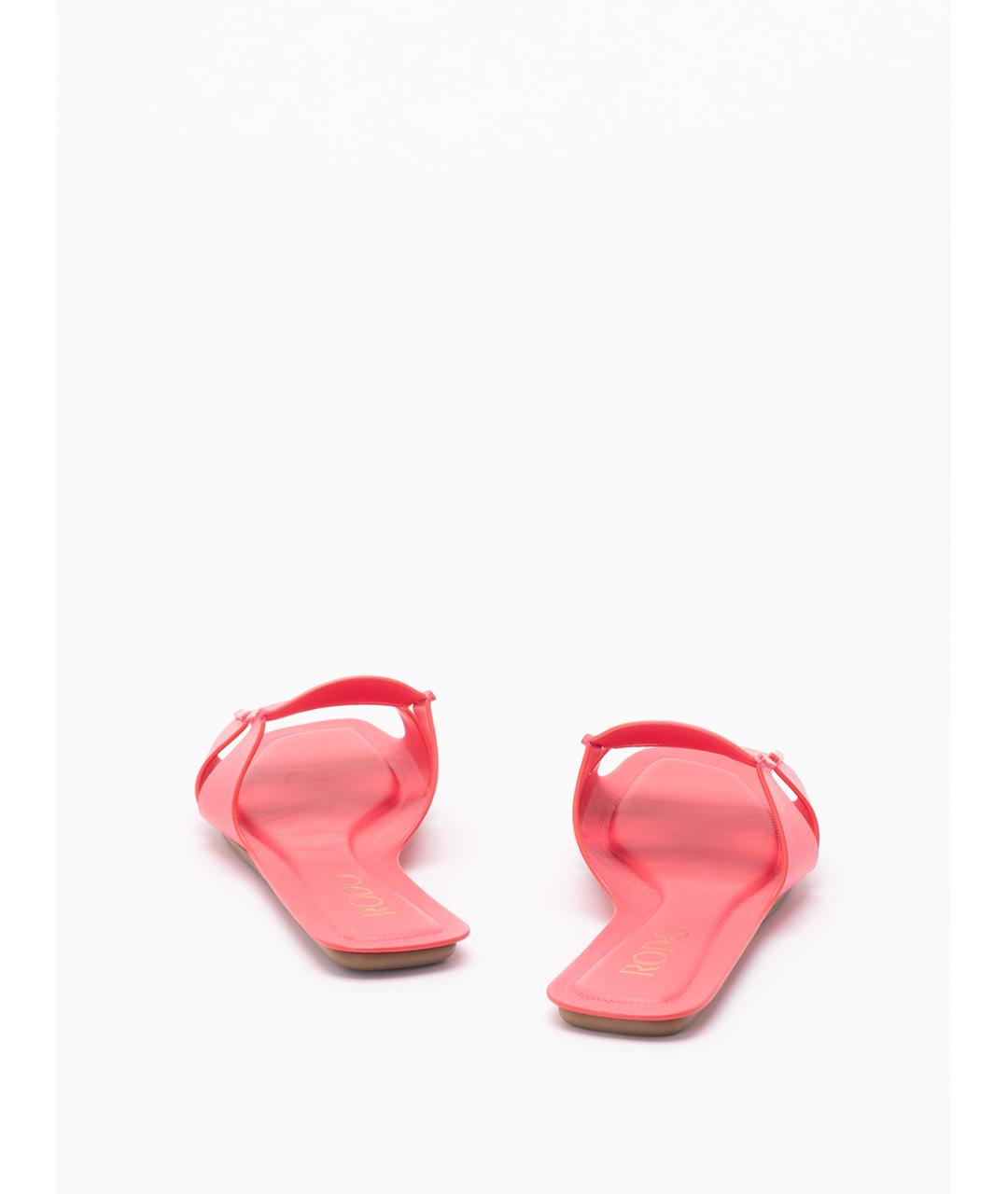 rodo Розовые кожаные шлепанцы, фото 3
