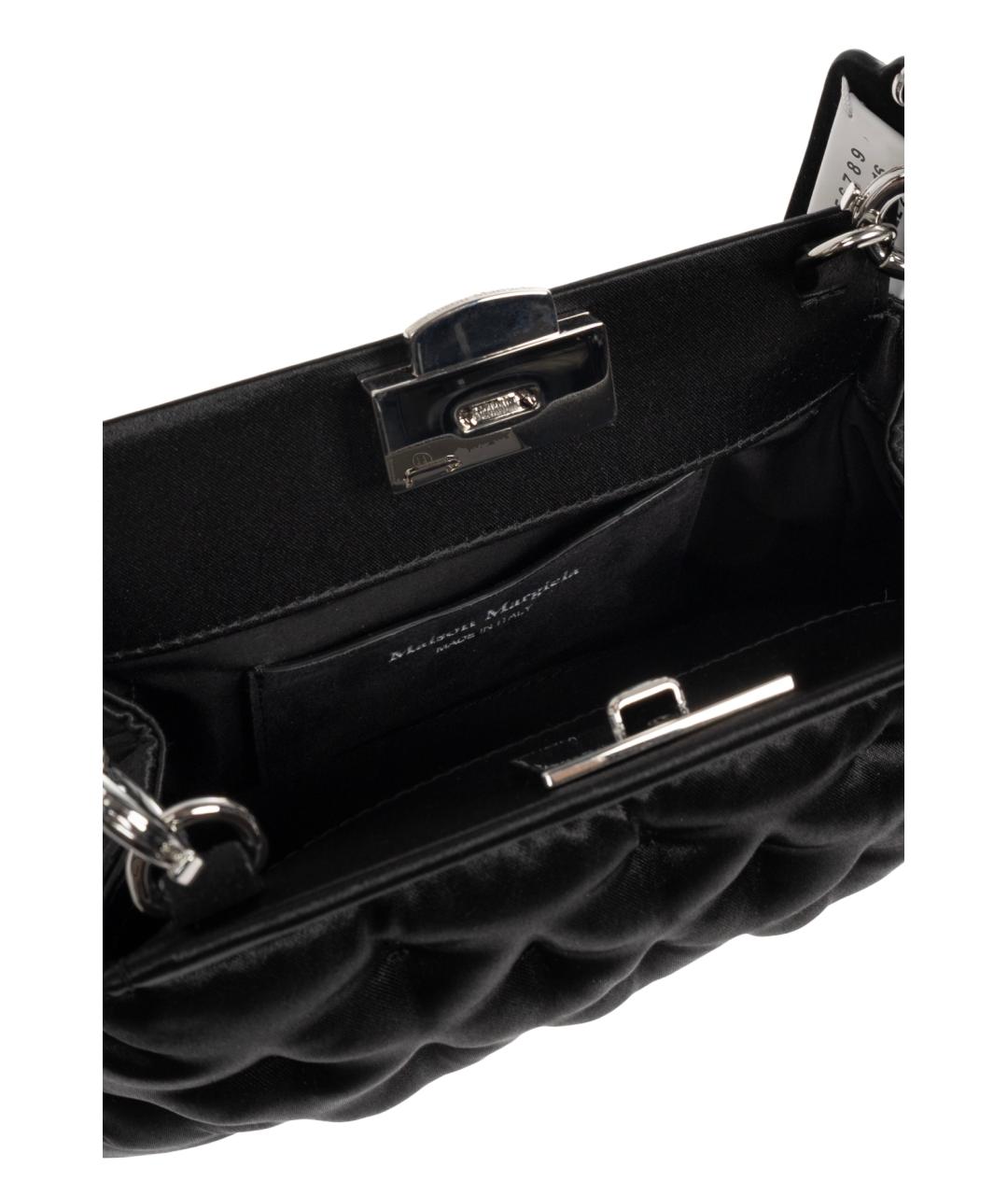 MAISON MARGIELA Черная тканевая сумка с короткими ручками, фото 4