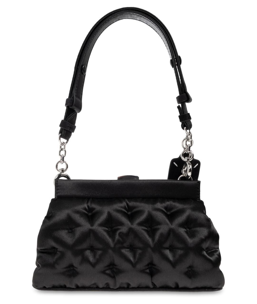 MAISON MARGIELA Черная тканевая сумка с короткими ручками, фото 3