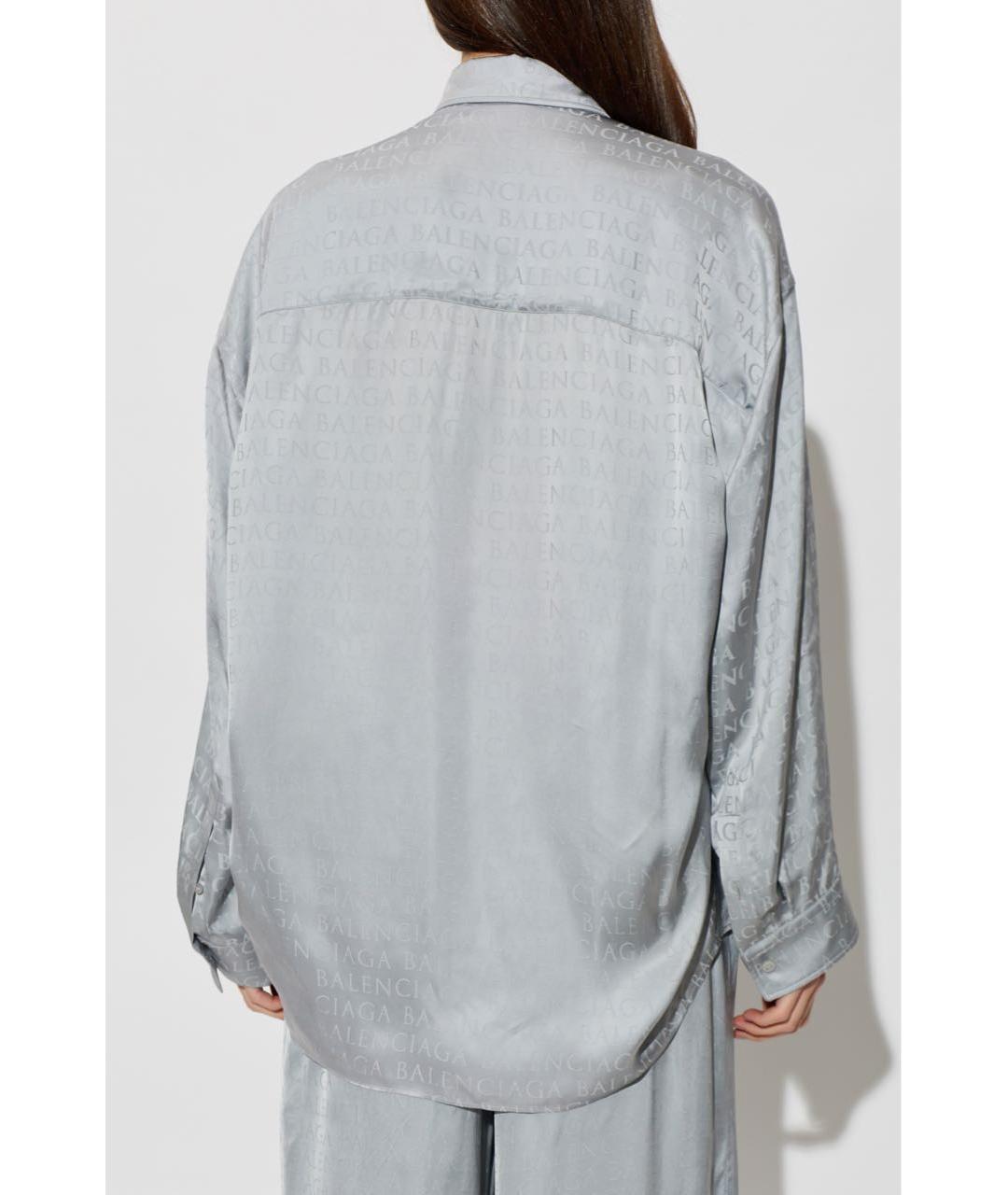 BALENCIAGA Серый вискозный костюм с брюками, фото 3