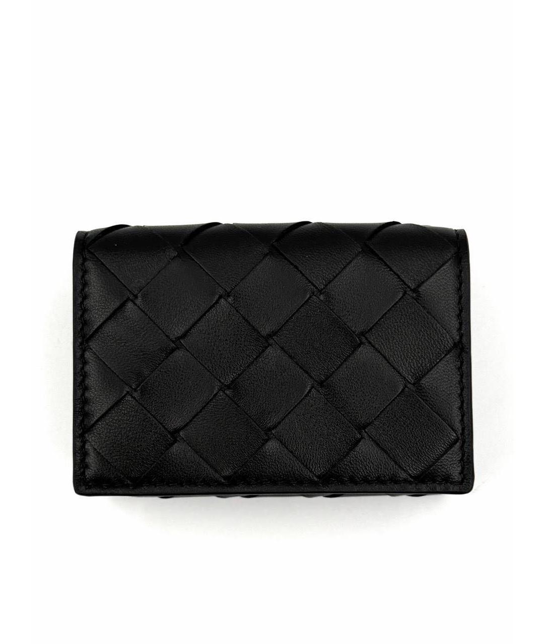 BOTTEGA VENETA Черный кожаный кошелек, фото 6