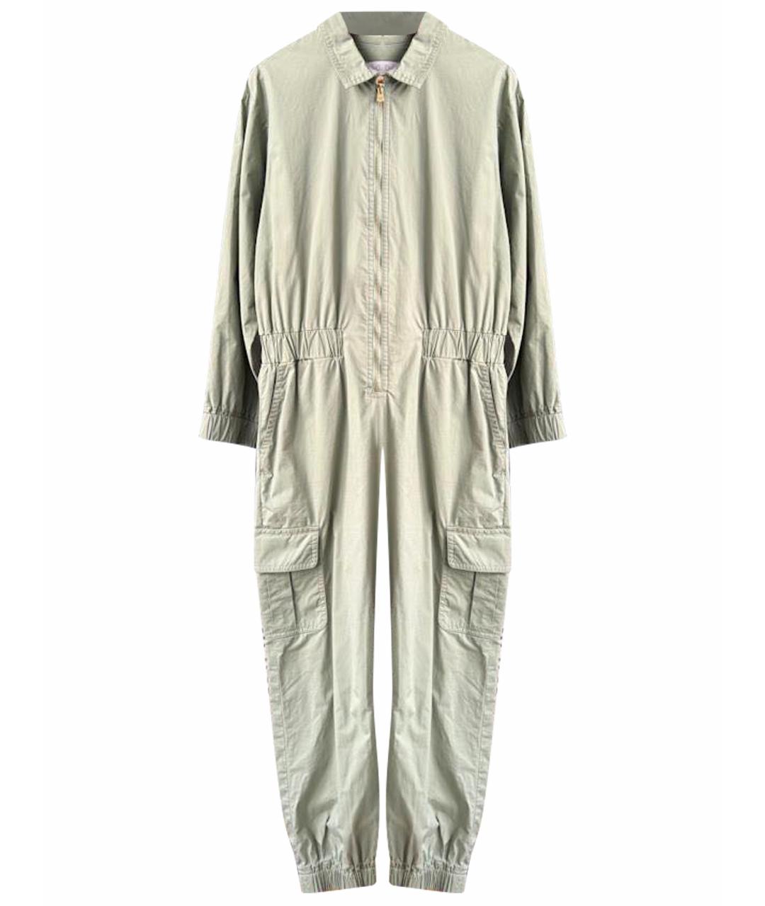 CHRISTIAN DIOR Хаки хлопковый комбинезон, фото 1