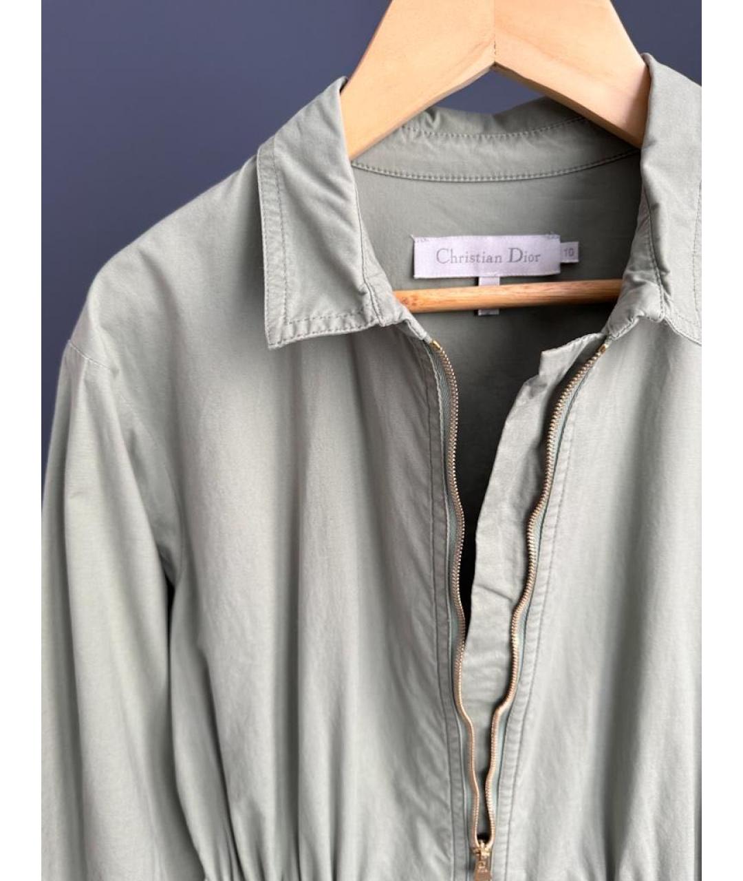 CHRISTIAN DIOR Хаки хлопковый комбинезон, фото 6