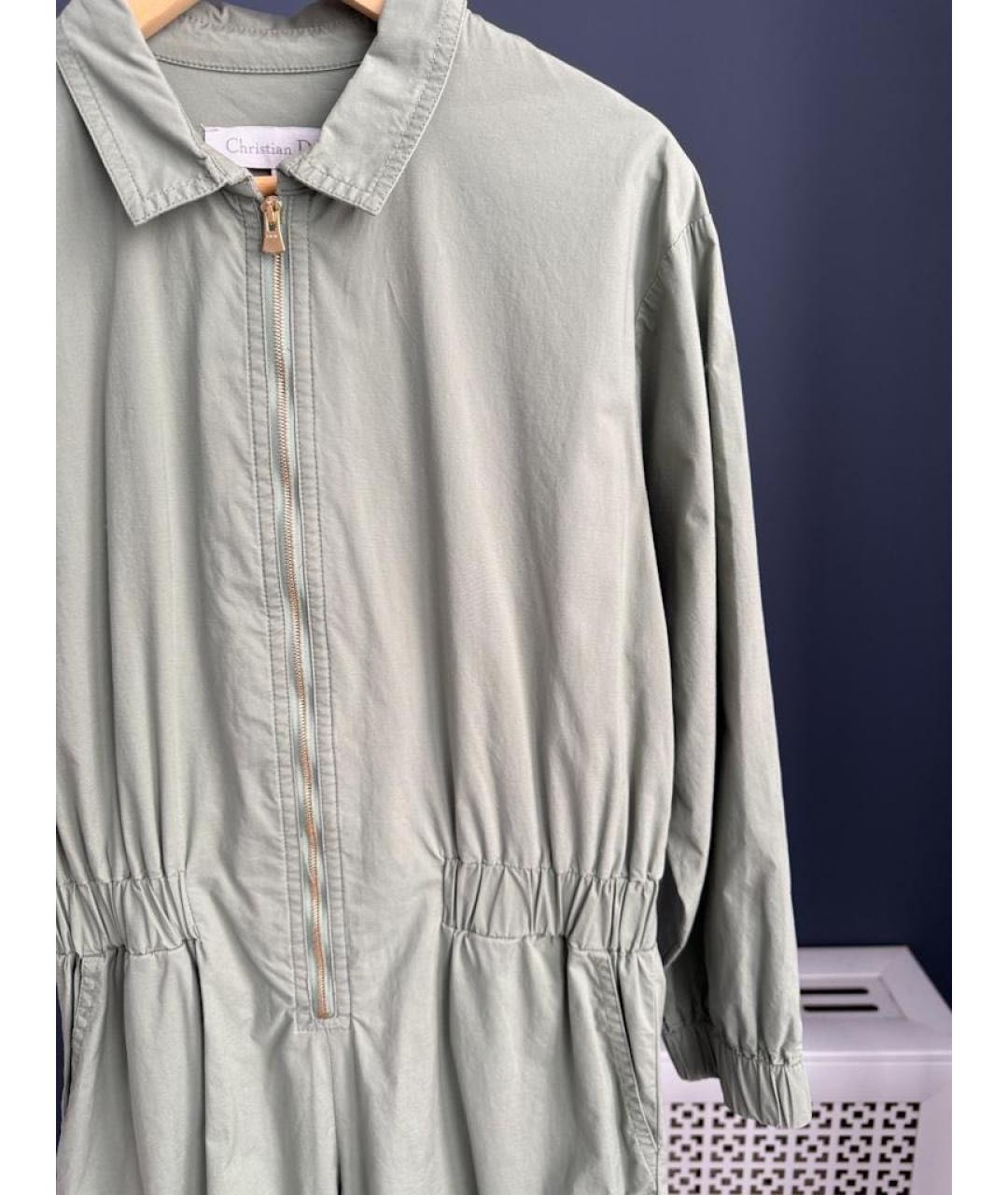 CHRISTIAN DIOR Хаки хлопковый комбинезон, фото 5