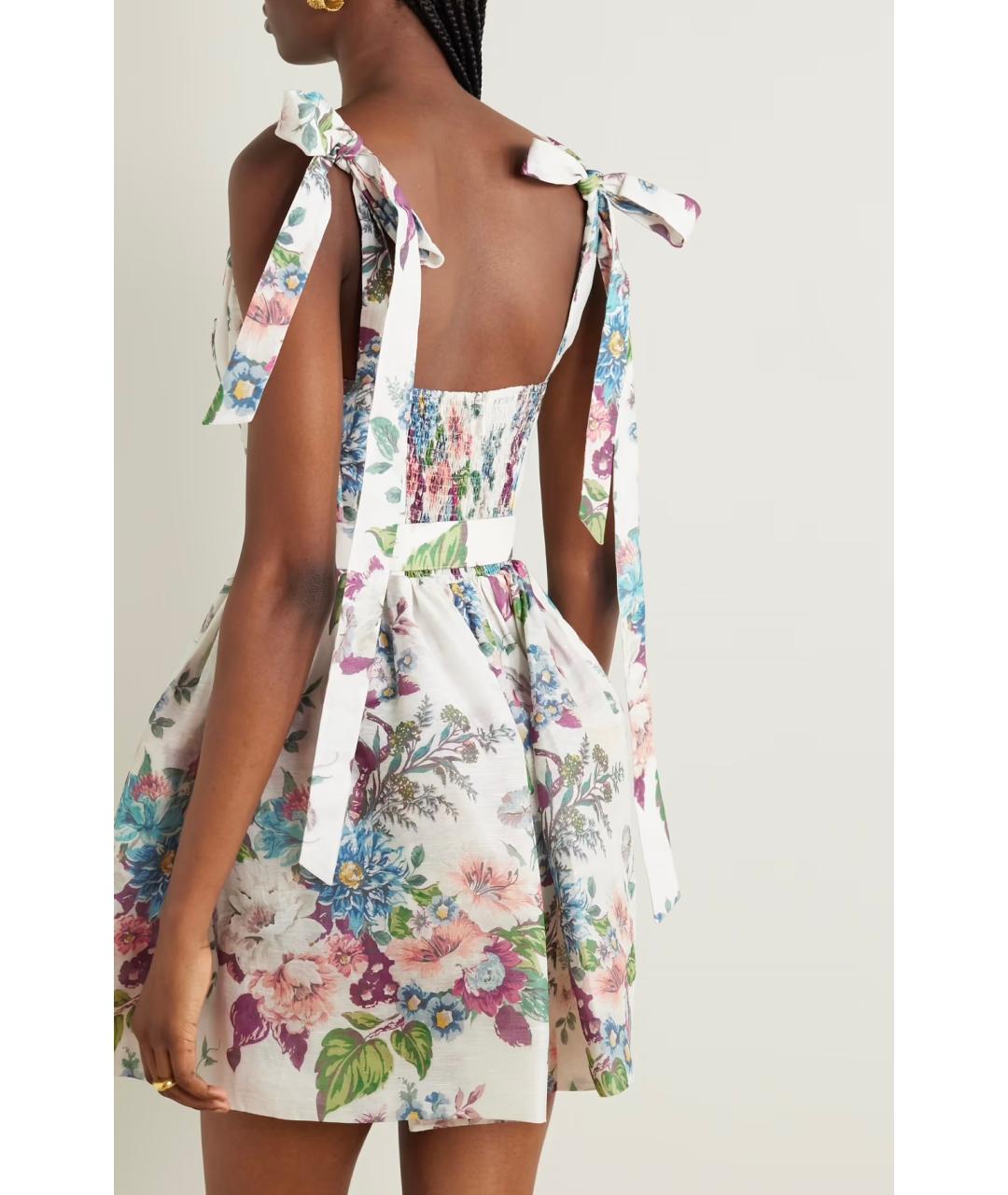 ZIMMERMANN Белый льняной сарафан, фото 8