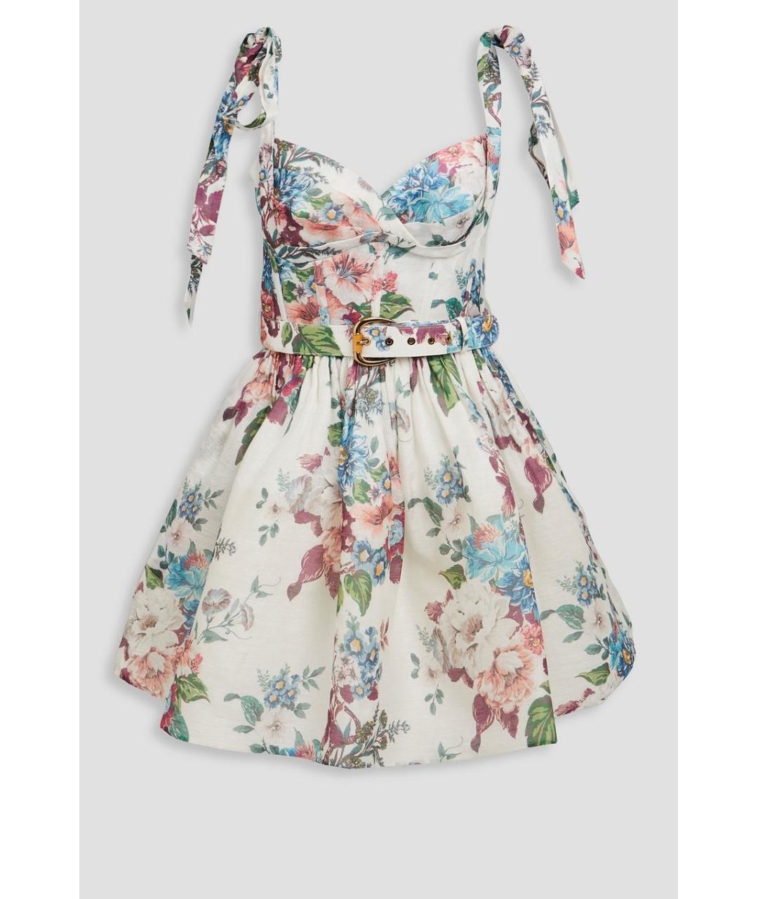 ZIMMERMANN Белый льняной сарафан, фото 10