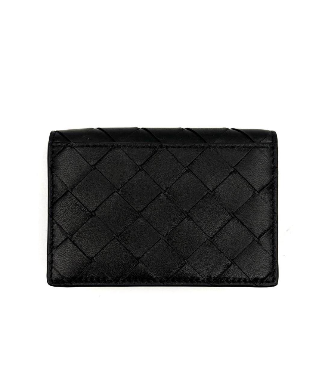 BOTTEGA VENETA Черный кожаный кошелек, фото 2