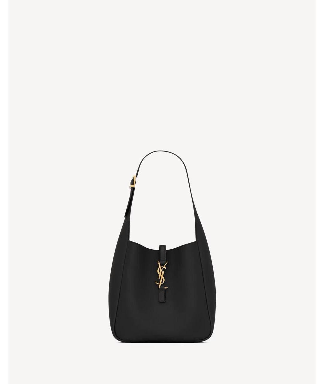 SAINT LAURENT Черная кожаная сумка через плечо, фото 9